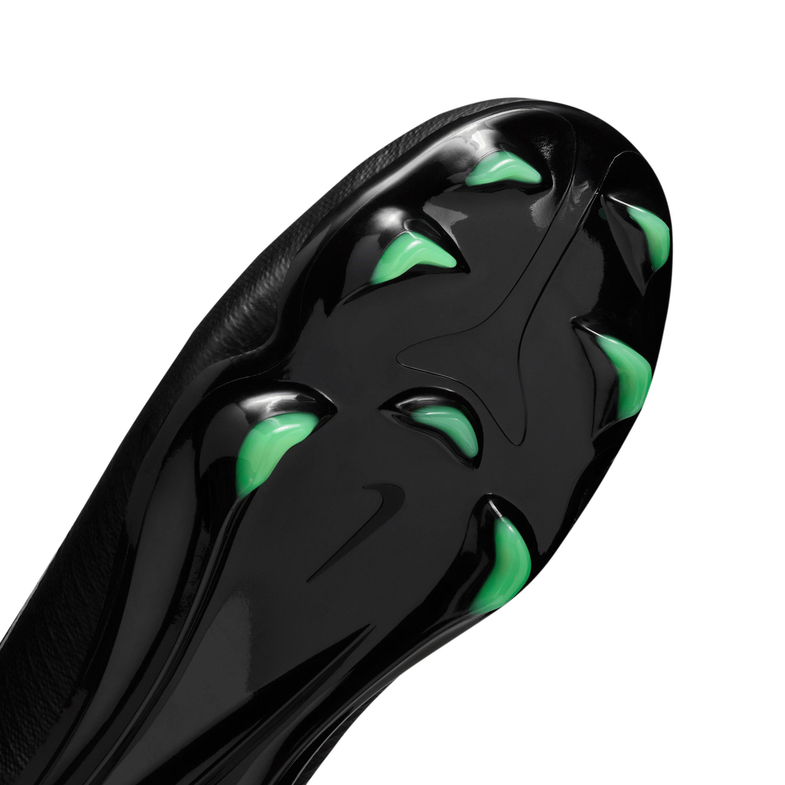 Nike Mercurial Vapor 17 Pro FG "Black/Black/Illusion Green" Grade School Kids' Soccer Cleat - BLACK/BLACK/GREEN Thumbnail View 7