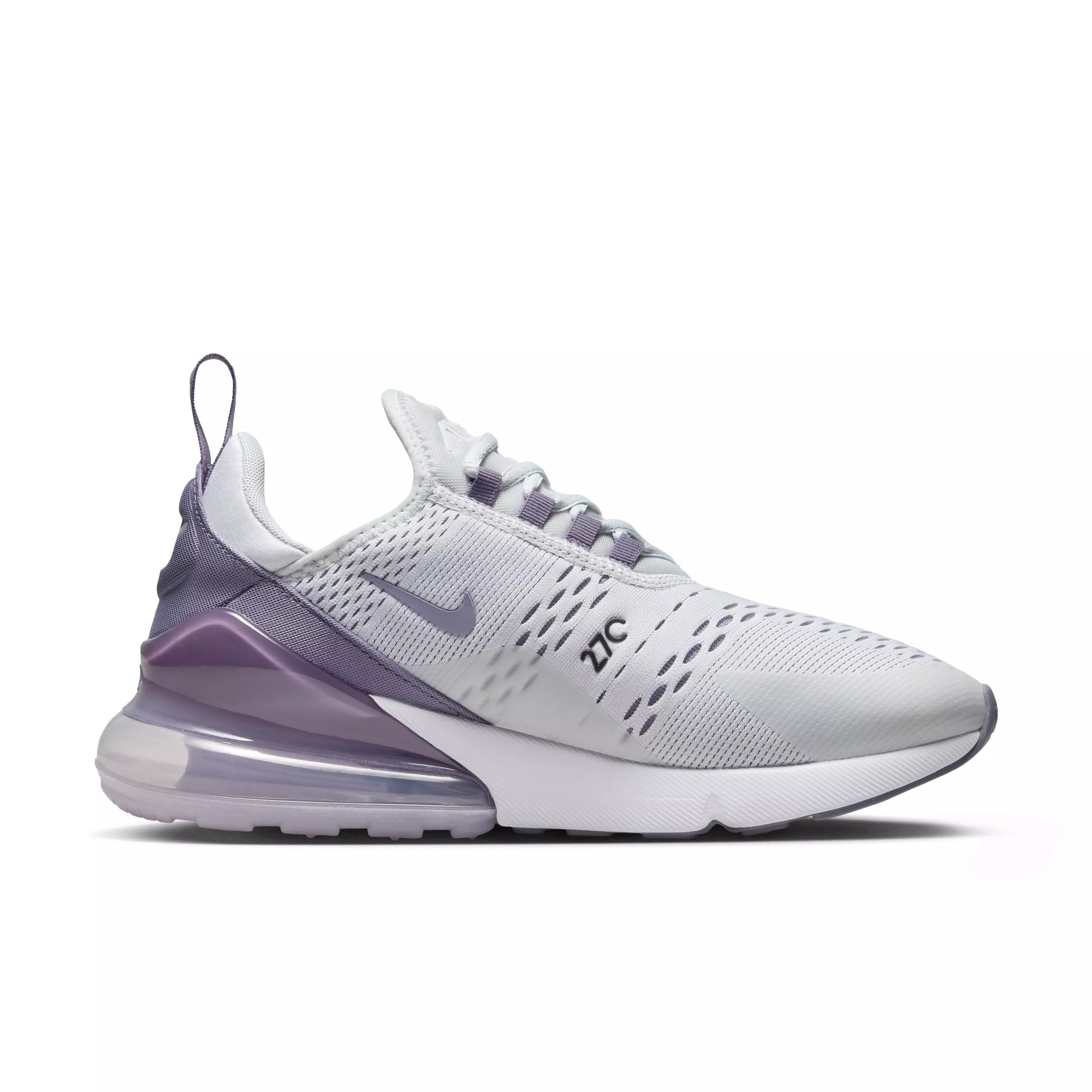 Nike Air Max 270 "Pure Platinum/White/Lilac Bloom/Daybreak" Women's Shoe - PLATINUM/WHITE/LILAC/DAYBREAK