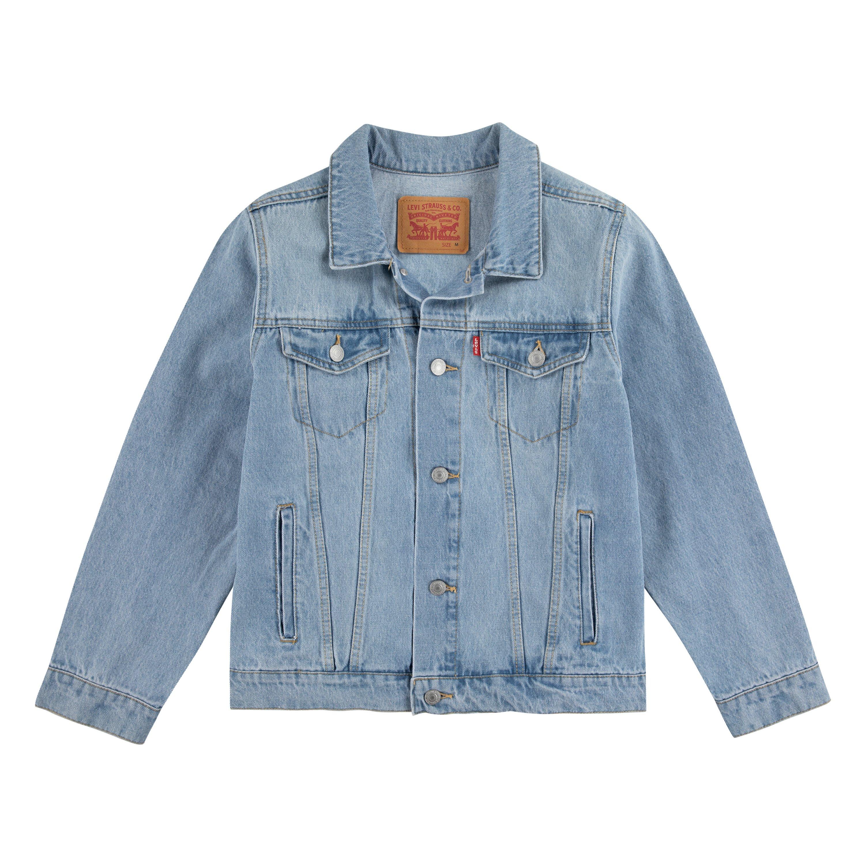 Levi's Big Boys' Trucker Style Light Blue Wash Denim Jacket - LT BLUE Thumbnail View 6