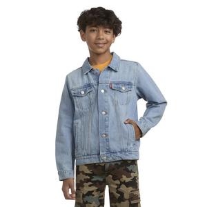 Levi's Big Boys' Trucker Style Light Blue Wash Denim Jacket