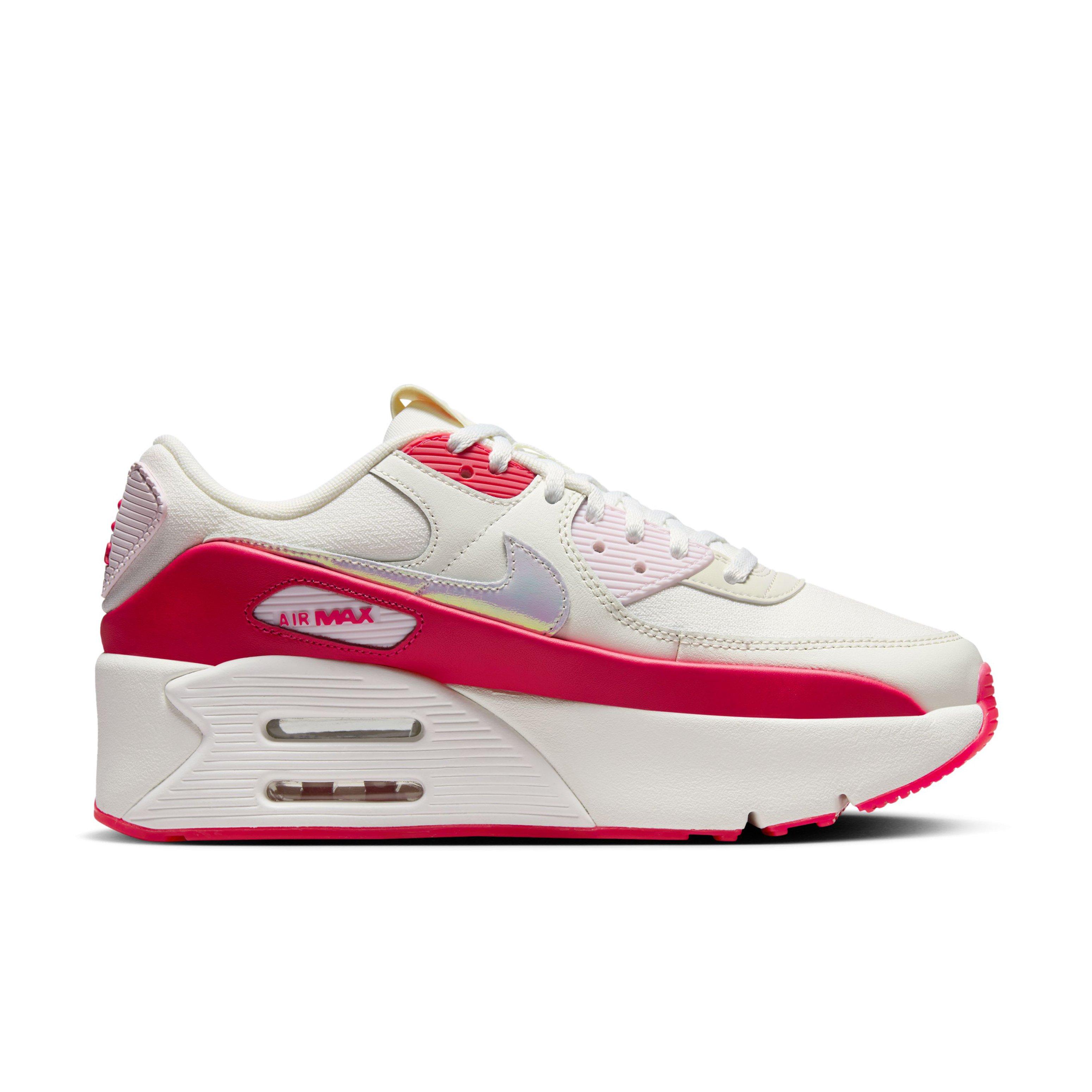 Nike Air Max 90 LV8 "Sail/Siren Red/Pearl Pink/Multi-Color" Women's Shoe - SAIL/RED/PINK/MULTI COLOR Thumbnail View 1