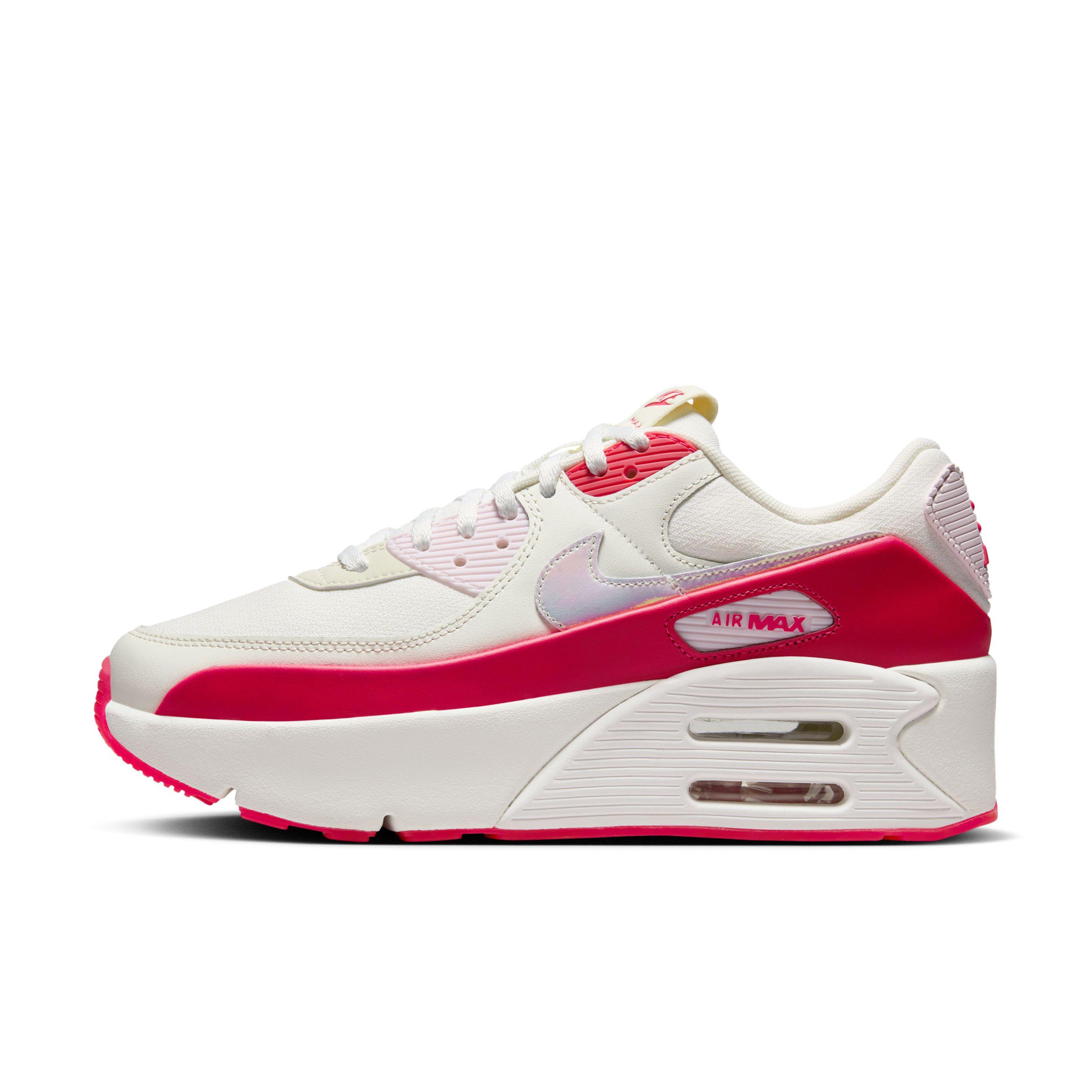 Nike Air Max 90 LV8 "Sail/Siren Red/Pearl Pink/Multi-Color" Women's Shoe - SAIL/RED/PINK/MULTI COLOR Thumbnail View 2