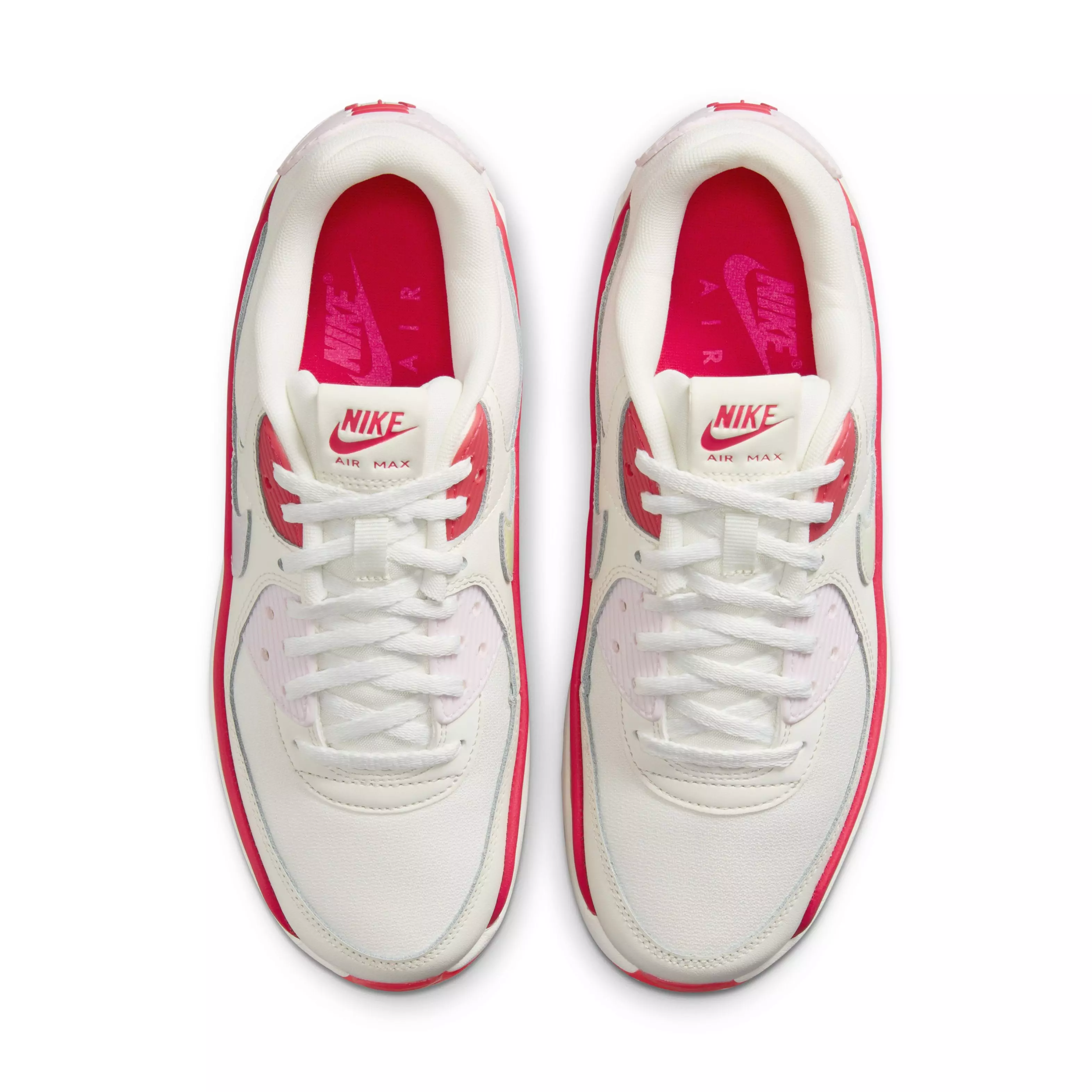 Nike Air Max 90 LV8 "Sail/Siren Red/Pearl Pink/Multi-Color" Women's Shoe - SAIL/RED/PINK/MULTI COLOR