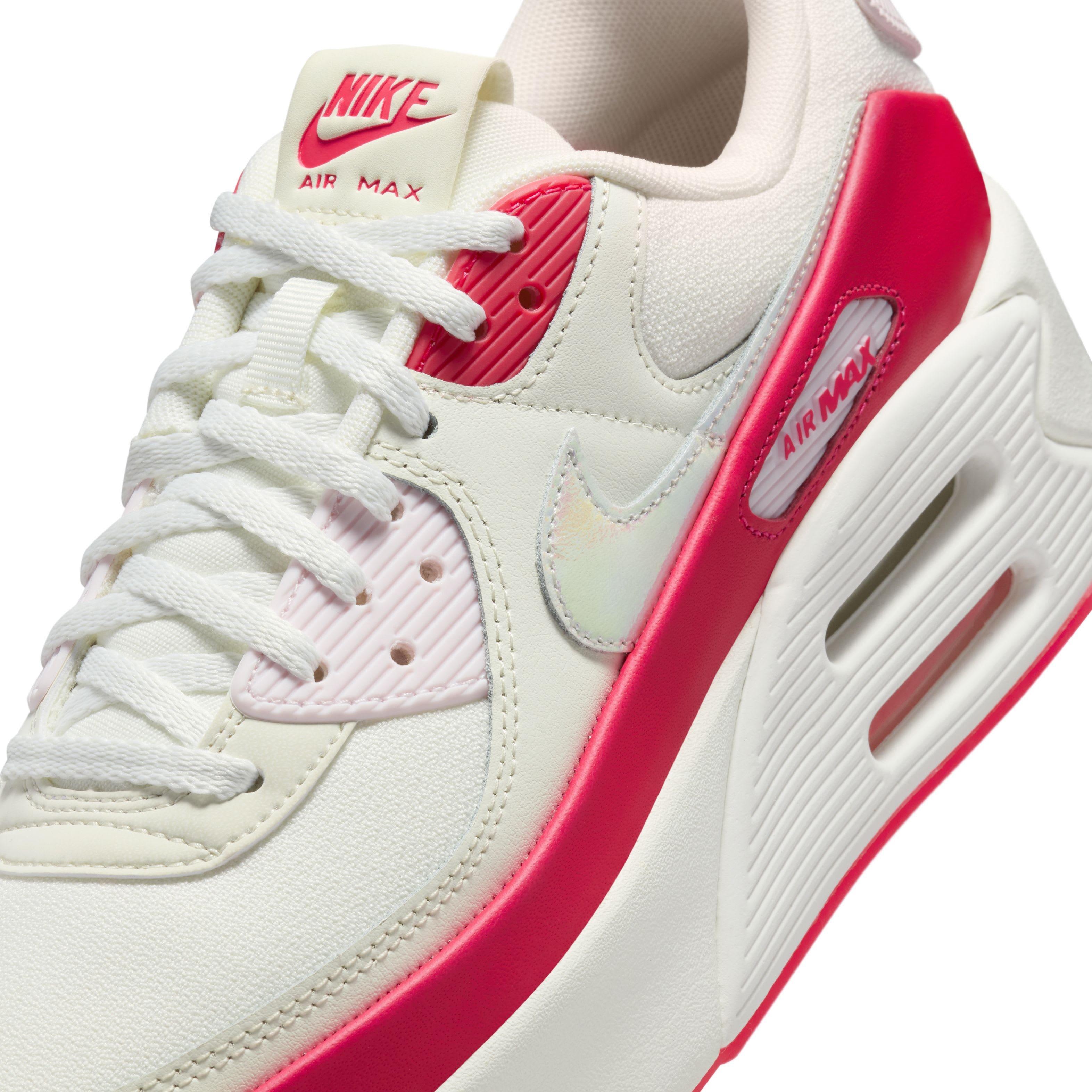Nike Air Max 90 LV8 "Sail/Siren Red/Pearl Pink/Multi-Color" Women's Shoe - SAIL/RED/PINK/MULTI COLOR Thumbnail View 8