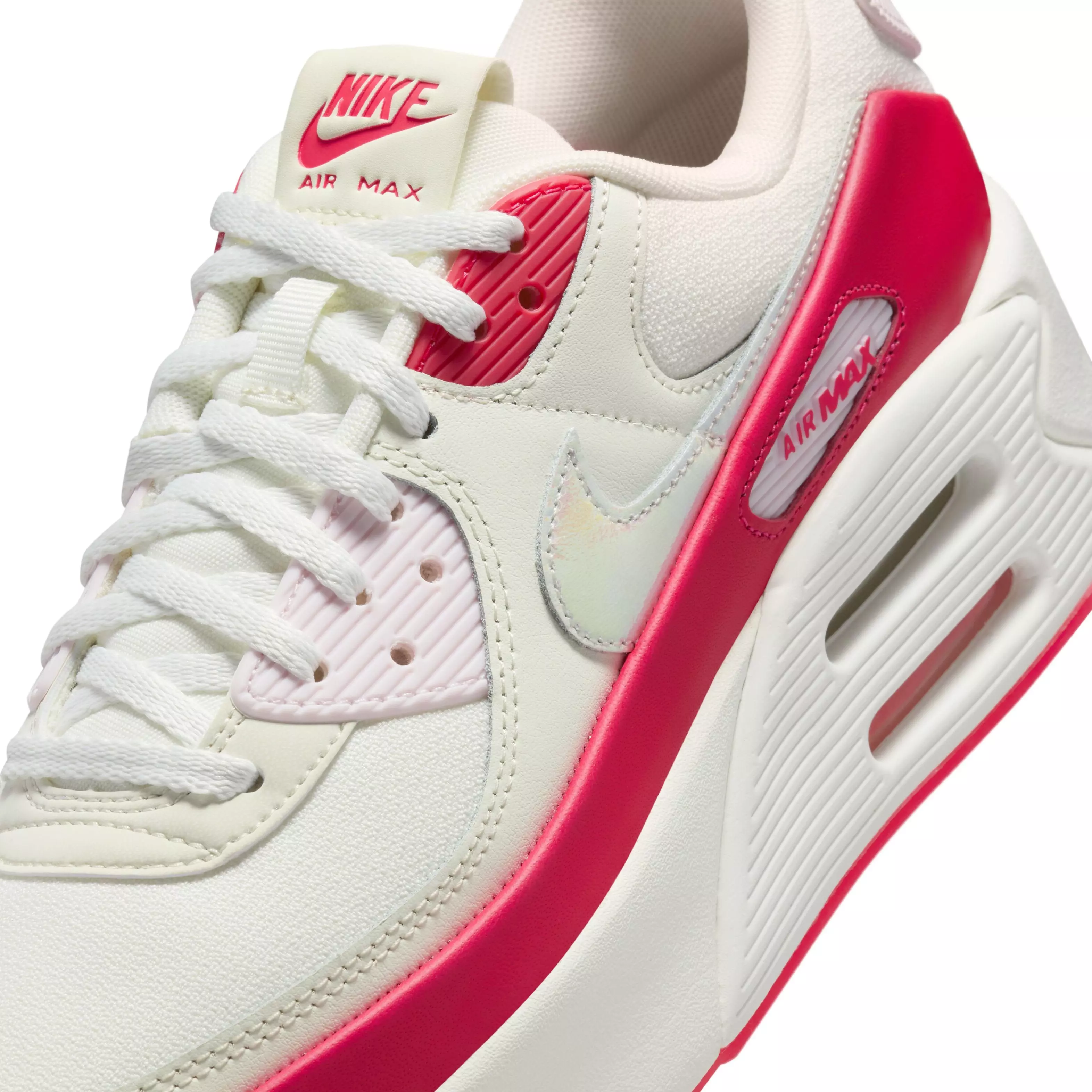 Nike Air Max 90 LV8 "Sail/Siren Red/Pearl Pink/Multi-Color" Women's Shoe - SAIL/RED/PINK/MULTI COLOR