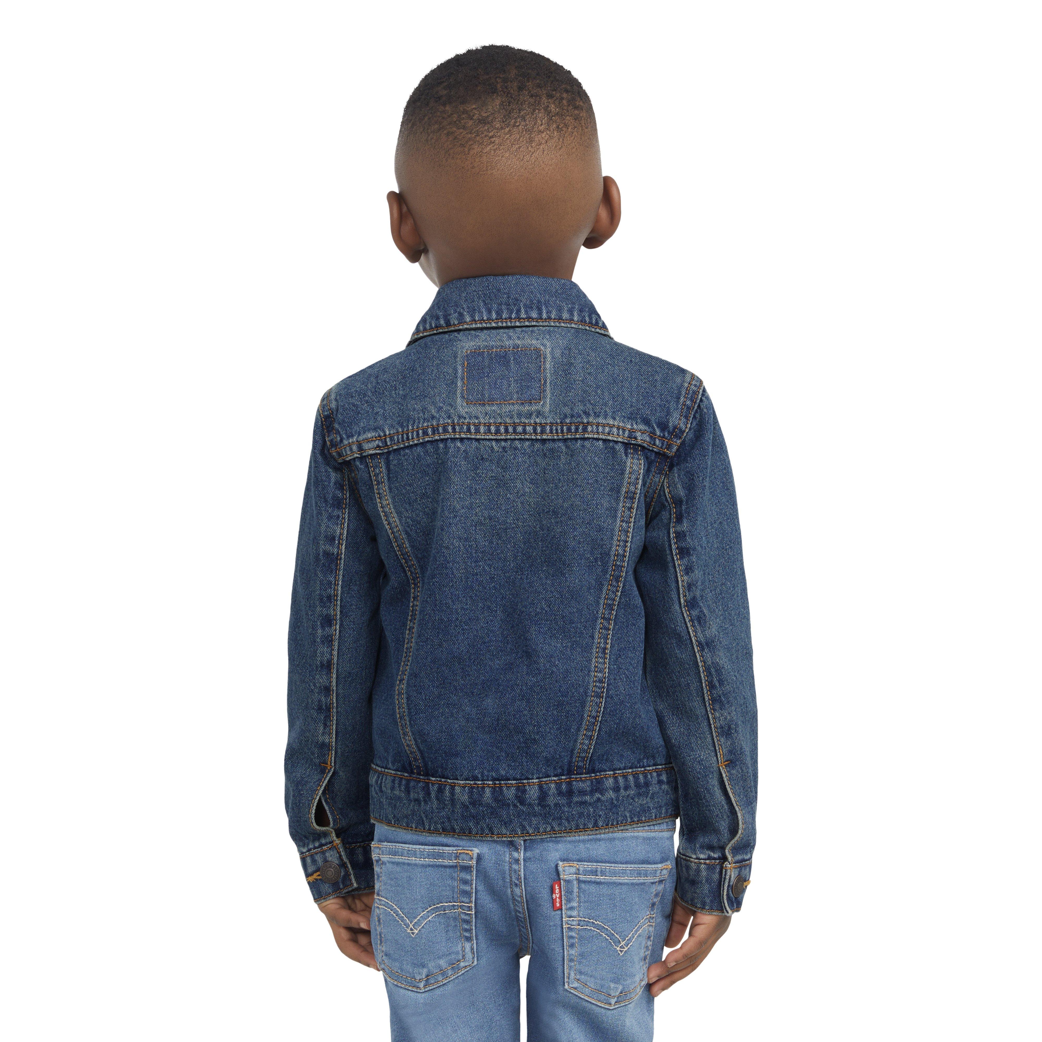 Levi's Trucker Style Toddler Boys' Dark Blue Wash Denim Jacket