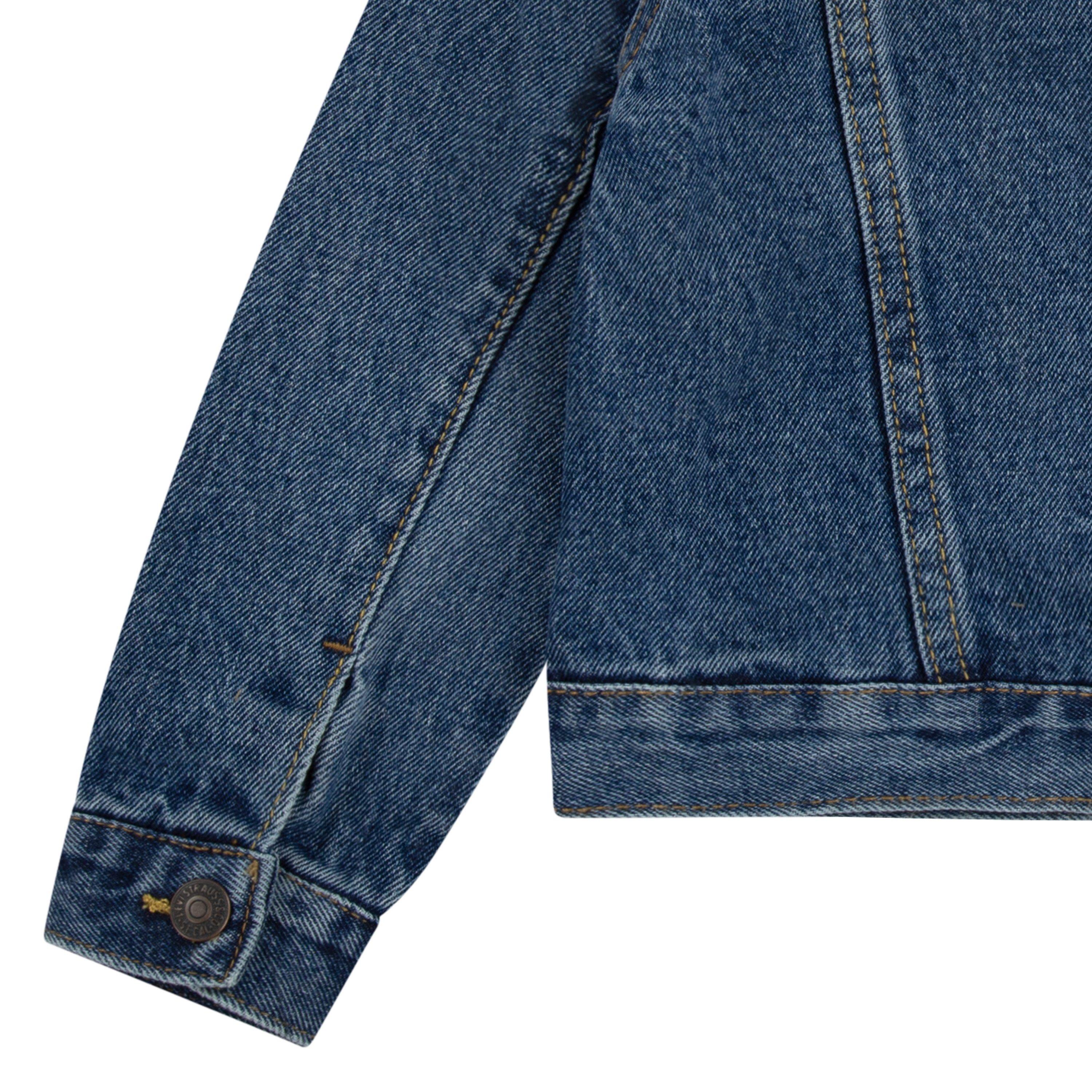 Levi's Toddler Boys' Trucker Style Dark Blue Wash Denim Jacket - BLUE Thumbnail View 7
