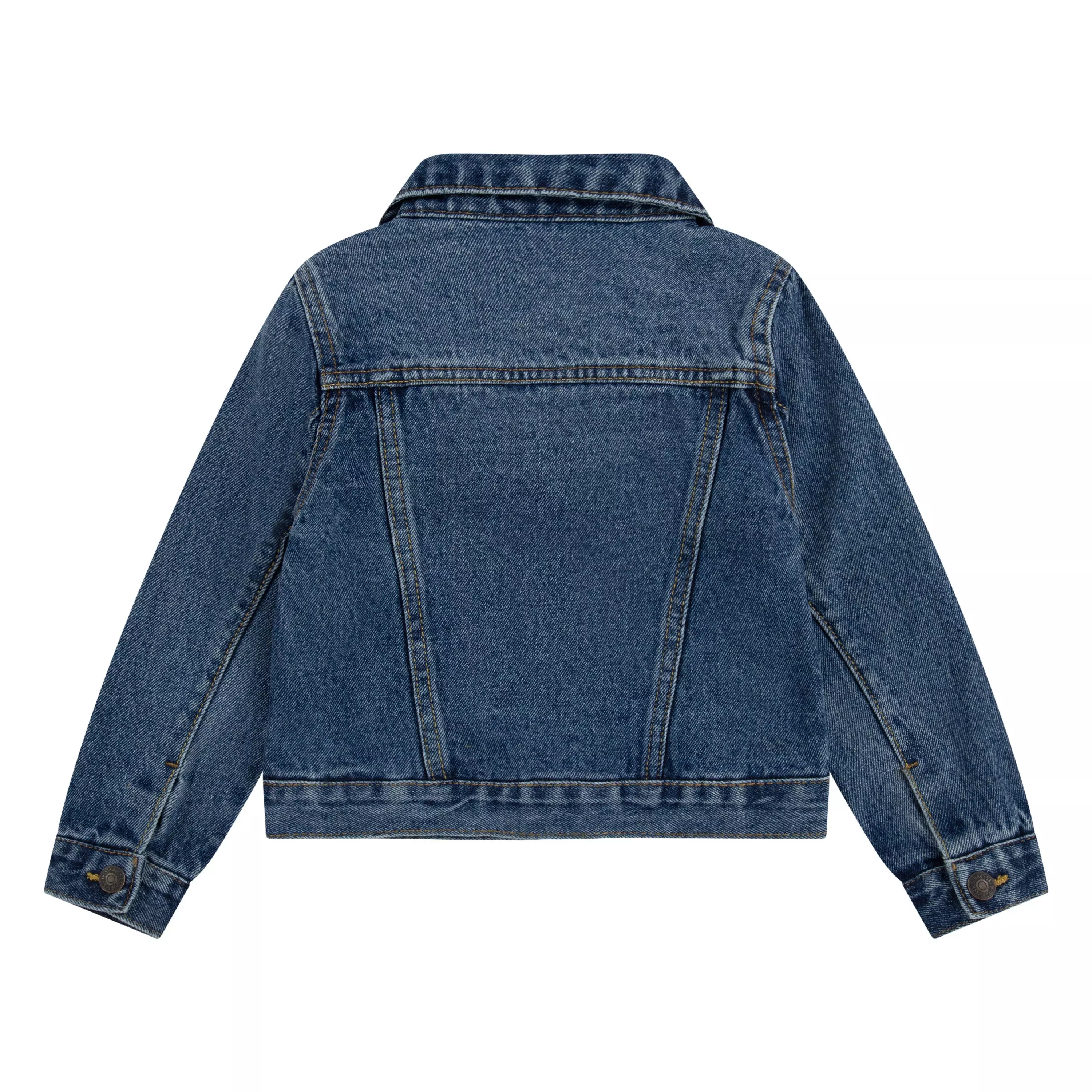 Levi's Toddler Boys' Trucker Style Dark Blue Wash Denim Jacket - BLUE