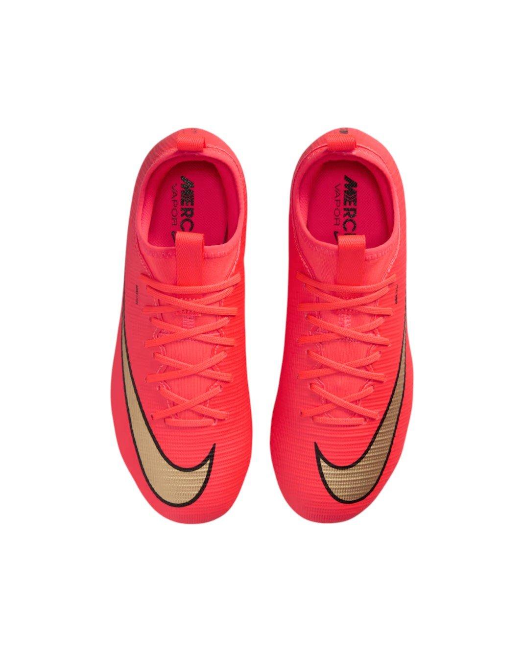 Nike Mercurial Vapor 17 Academy MG "Bright Crimson/Blur" Grade School Kids' Soccer Cleat - CRIMSON/BLUR