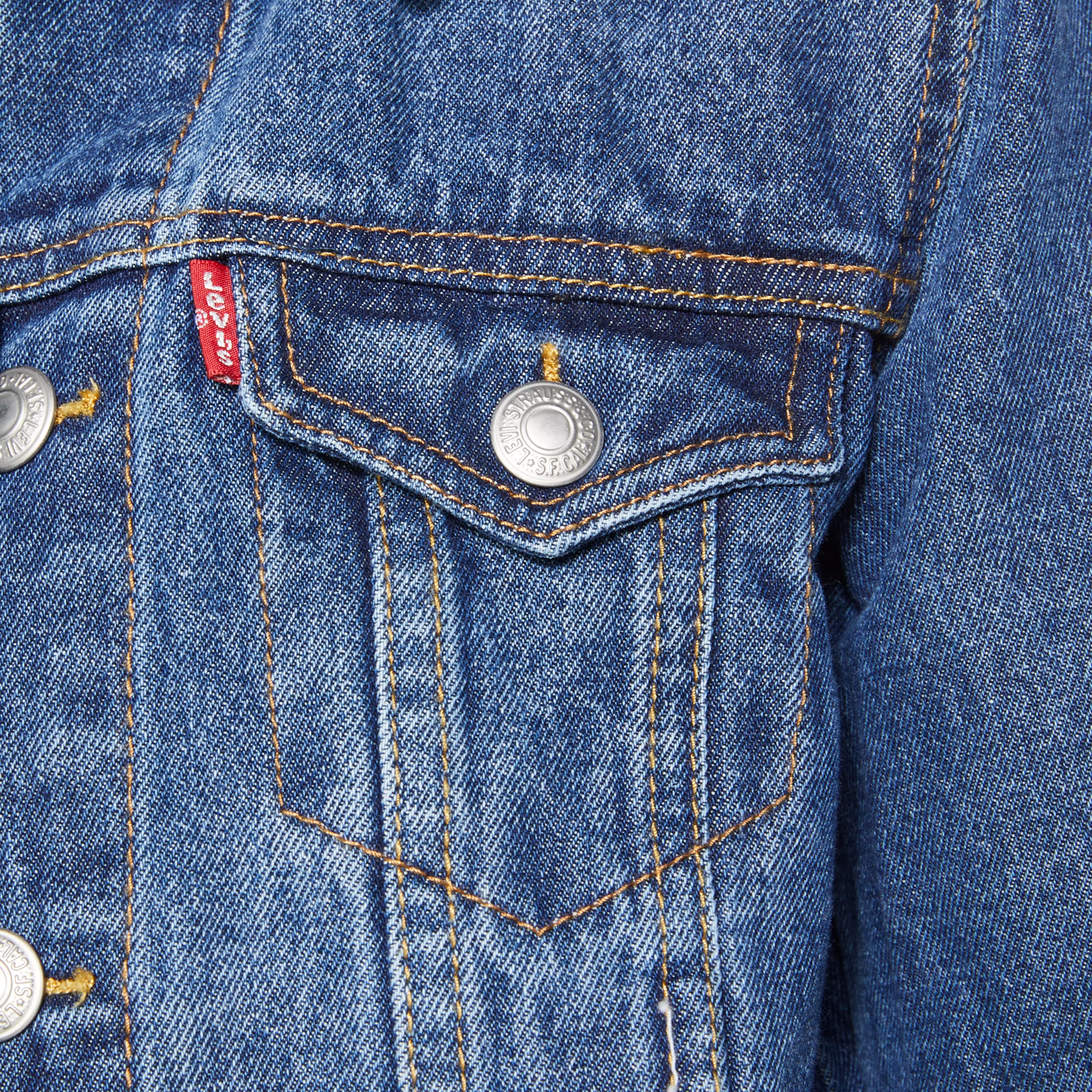 Levi's Little Boys' Trucker Style Wash Denim Jacket - Dark Blue - BLUE