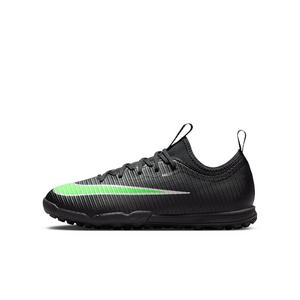 Nike Mercurial Vapor 17 Academy Turf "Black/Black/Illusion Green" Grade School Kids' Soccer Shoe