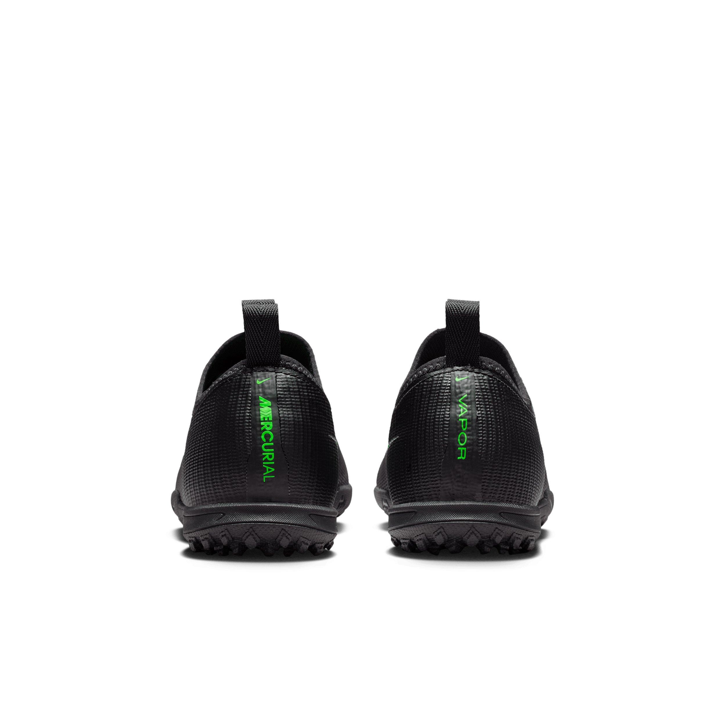 Nike Mercurial Vapor 17 Academy Turf "Black/Black/Illusion Green" Grade School Kids' Soccer Shoe - BLACK/BLACK/GREEN Thumbnail View 5