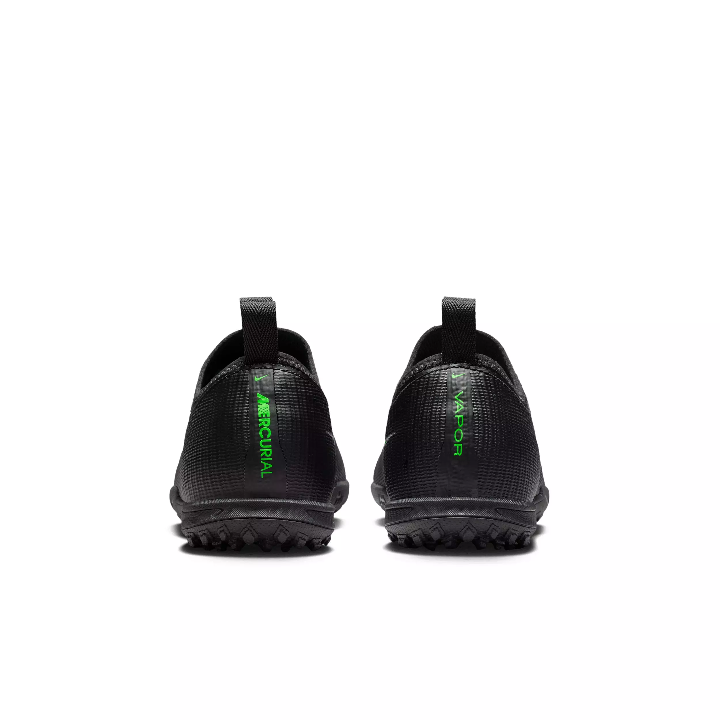Nike Mercurial Vapor 17 Academy Turf "Black/Black/Illusion Green" Grade School Kids' Soccer Shoe - BLACK/BLACK/GREEN