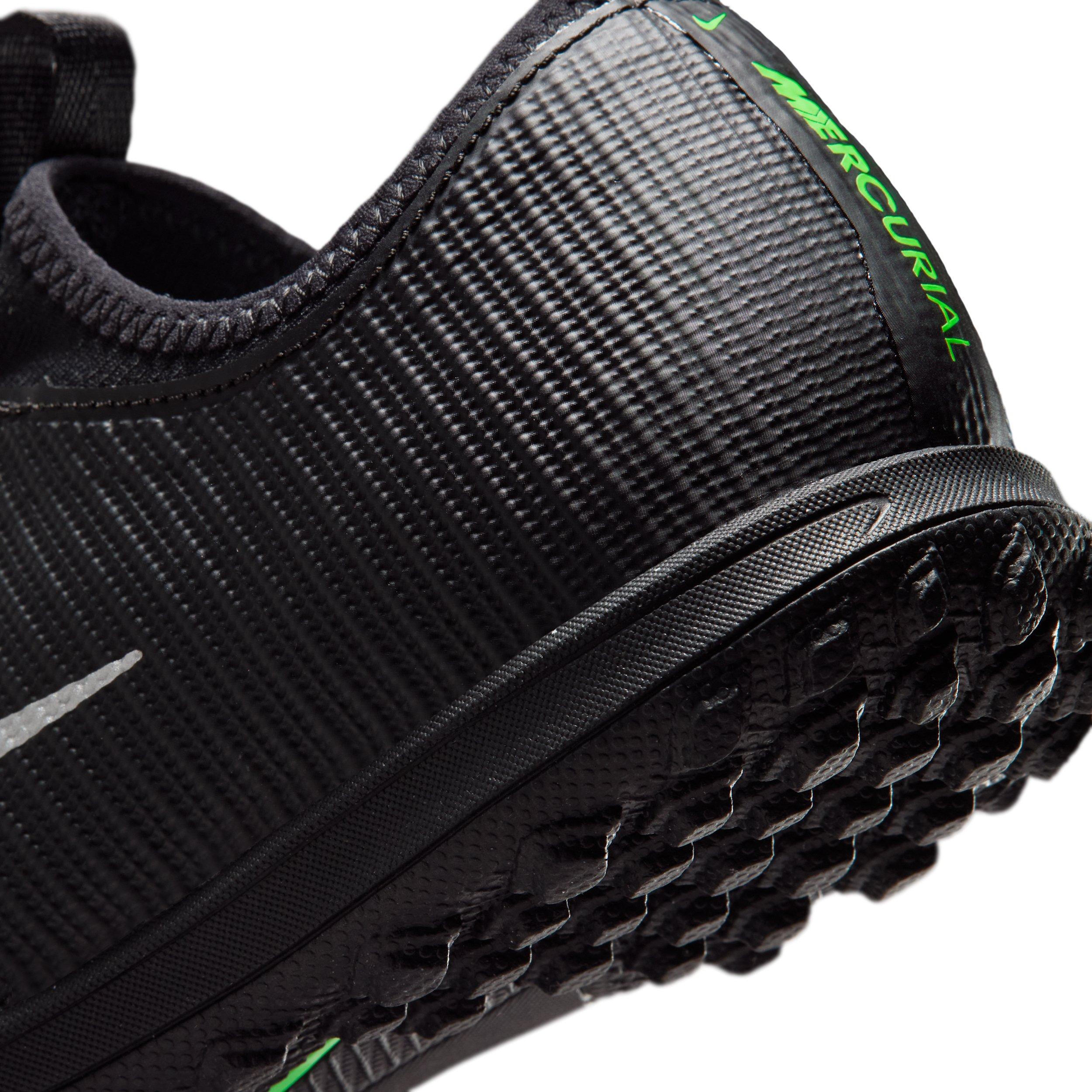 Nike Mercurial Vapor 17 Academy Turf "Black/Black/Illusion Green" Grade School Kids' Soccer Shoe - BLACK/BLACK/GREEN Thumbnail View 8