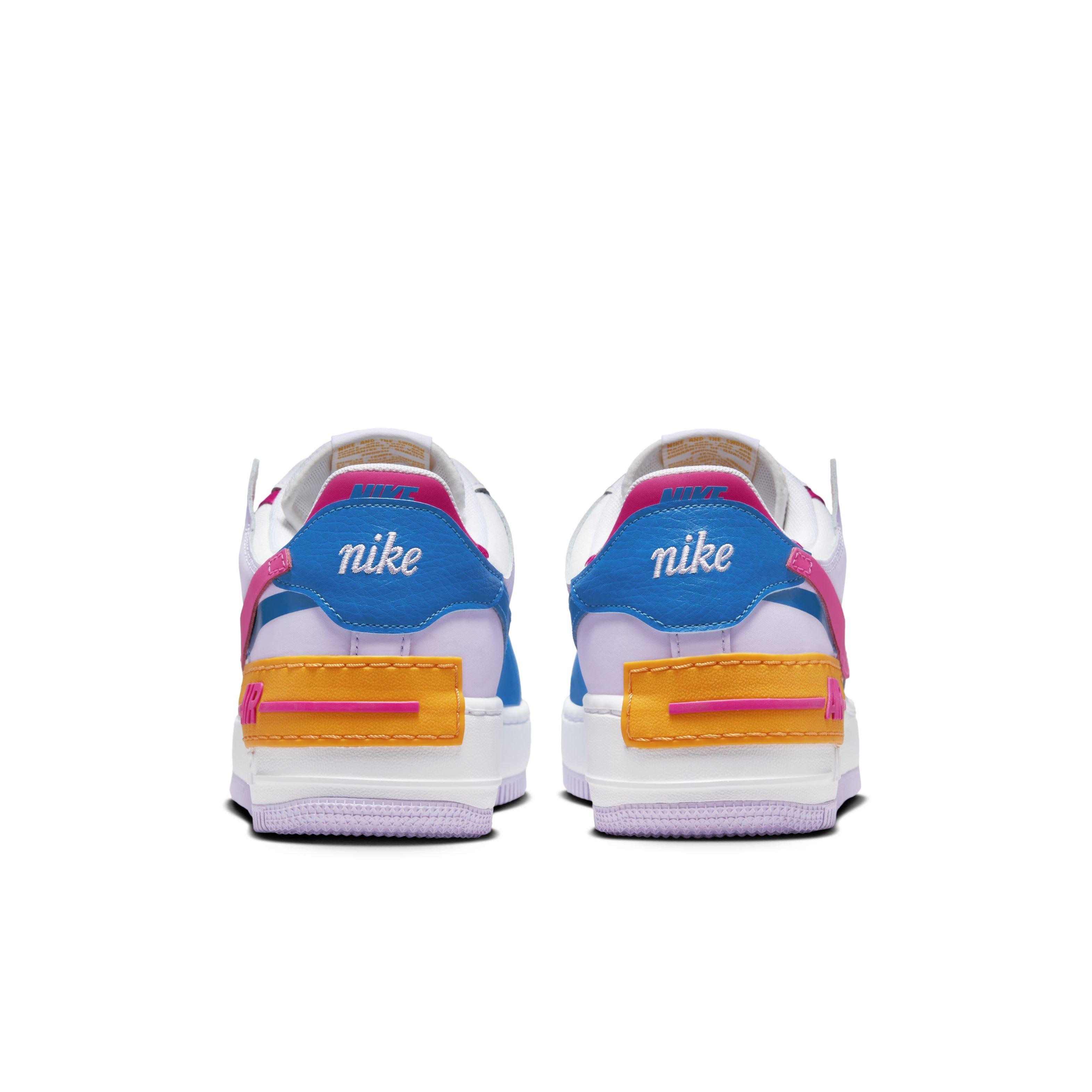 Nike Air Force 1 Shadow "White/Photo Blue/Lilac Bloom/Alchemy Pink" Women's Shoe - WHITE/BLUE/LILAC/PINK Thumbnail View 5
