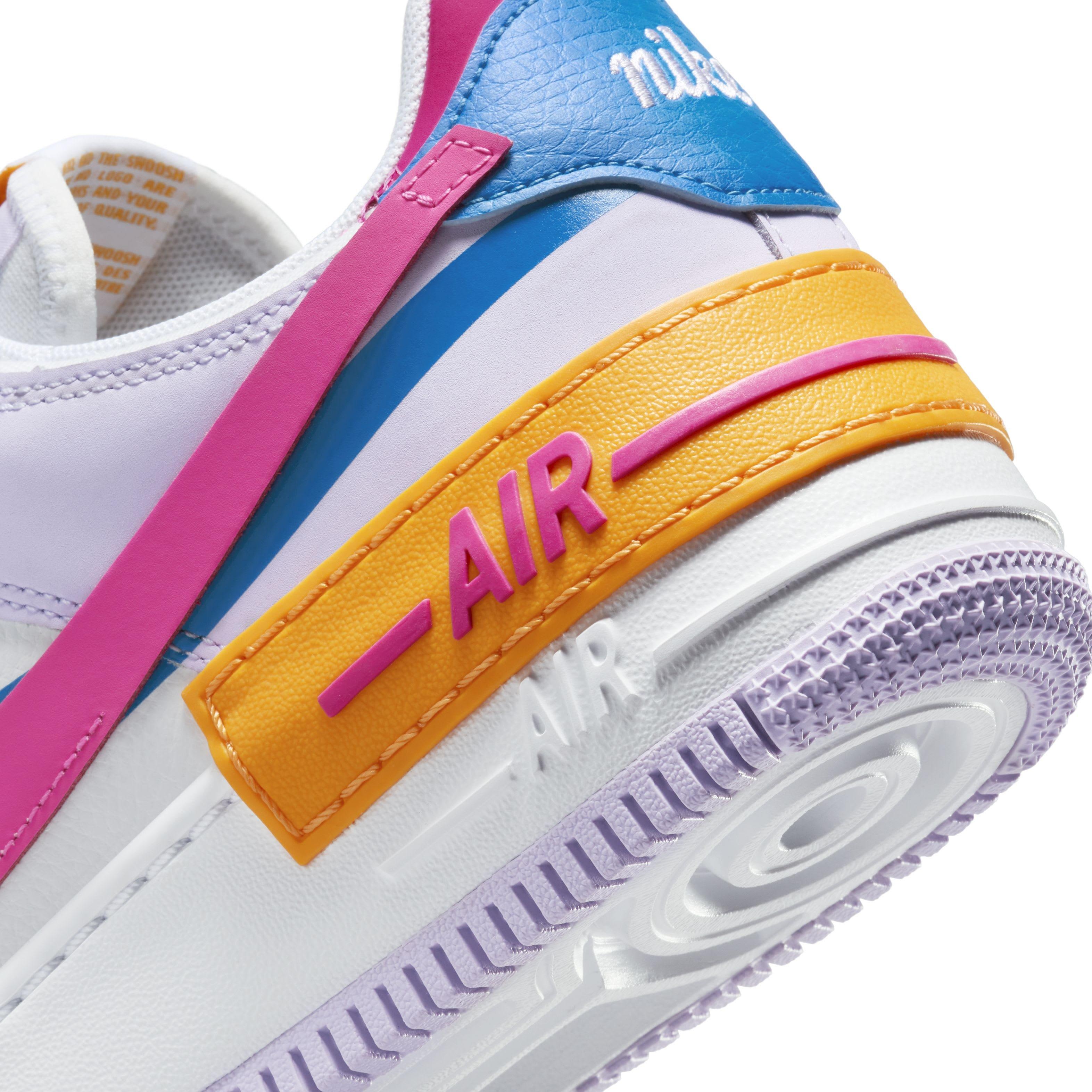 Nike Air Force 1 Shadow "White/Photo Blue/Lilac Bloom/Alchemy Pink" Women's Shoe - WHITE/BLUE/LILAC/PINK Thumbnail View 8