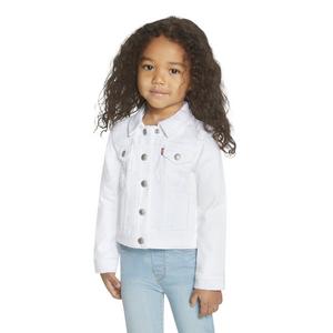 Levi's Toddler Girls' Trucker Style Wash Denim Jacket - White