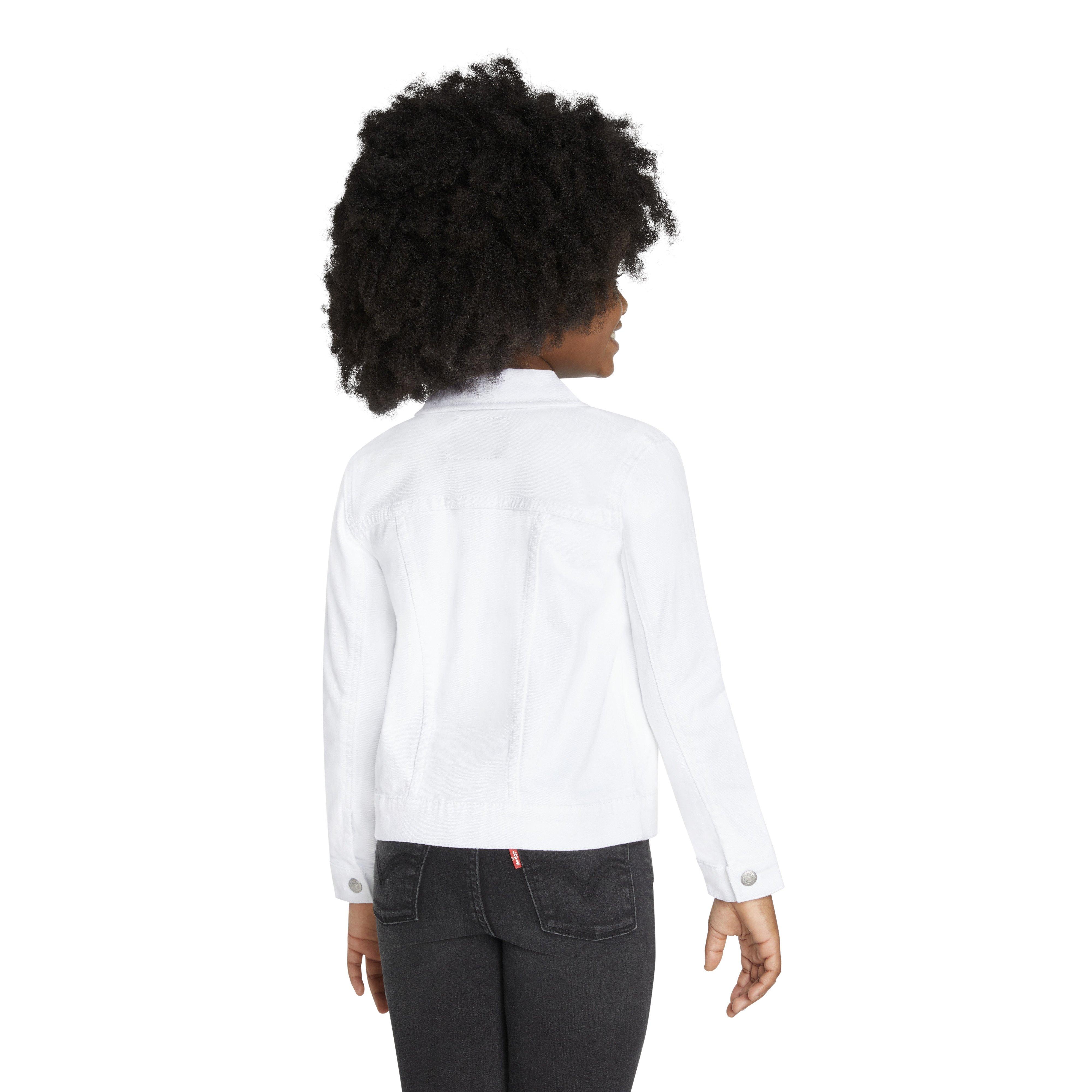 Levi's Trucker Style Little Girls' White Wash Denim Jacket