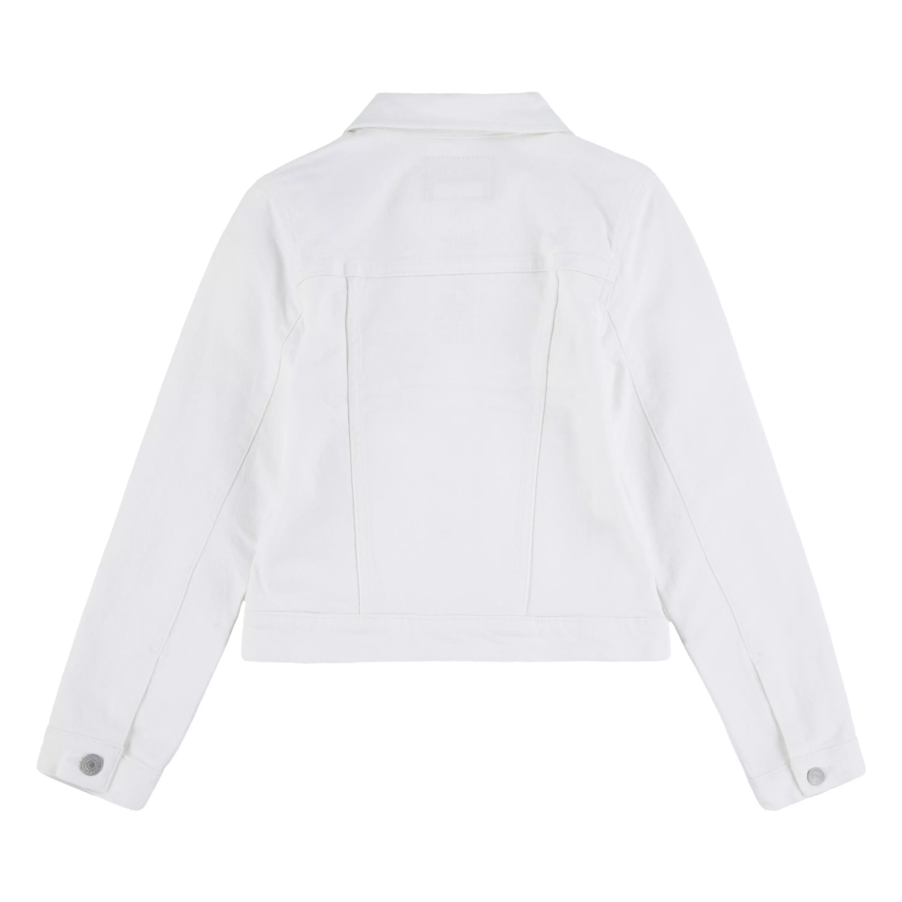 Levi's Big Girls' Trucker Style White Wash Denim Jacket - WHITE