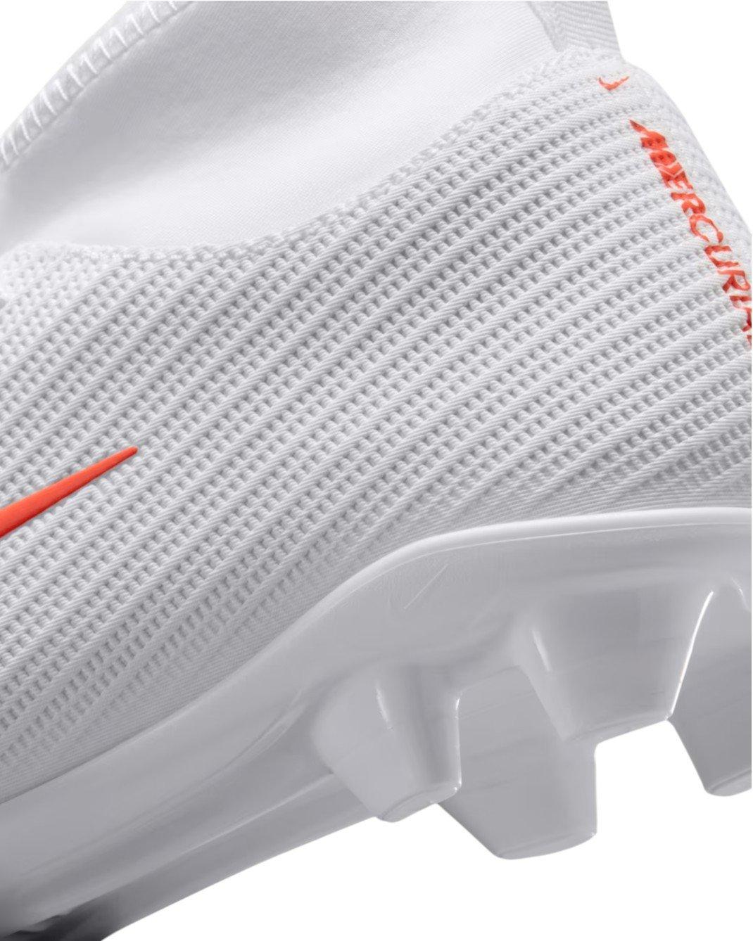 Nike Mercurial Superfly 11 Club FG "White/Bright Crimson/Blur" Grade School Kids' Soccer Cleat - WHITE/CRIMSON/BLUR