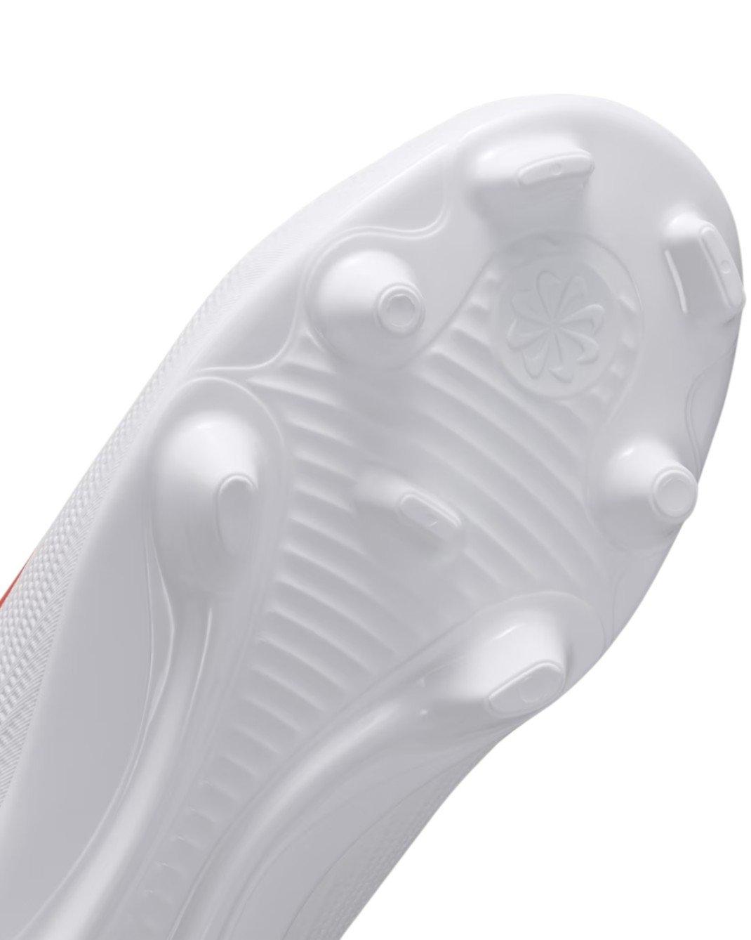 Nike Mercurial Superfly 11 Club FG "White/Bright Crimson/Blur" Grade School Kids' Soccer Cleat - WHITE/CRIMSON/BLUR