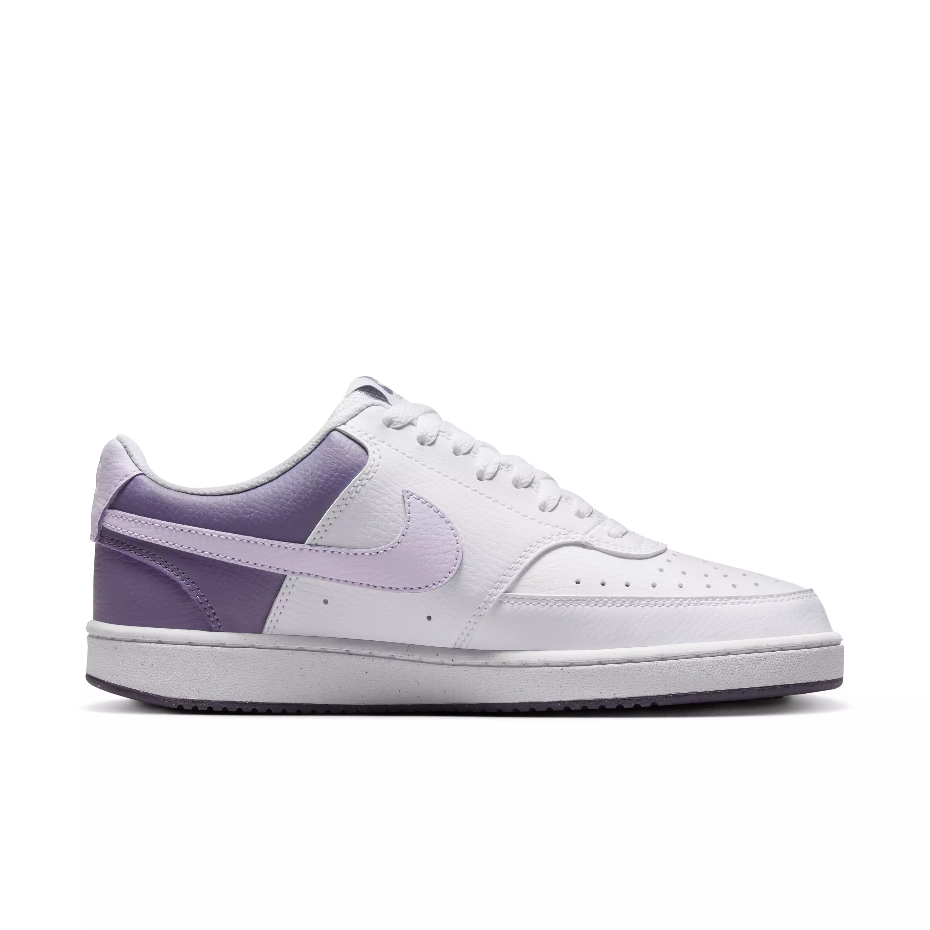 Nike Court Vision Low Next Nature "White/Lilac Bloom/Daybreak" Women's Shoe - WHITE