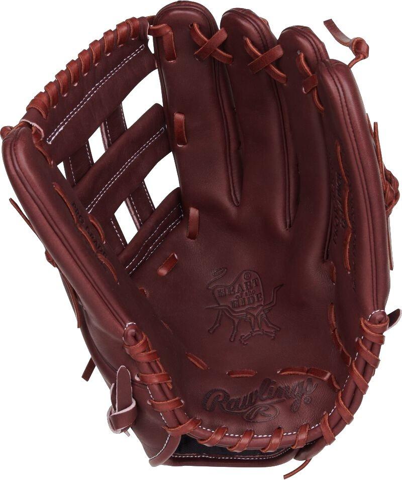 Rawlings Heart of the Hide 12.75" H-Web R2G Outfield Baseball Glove LHT - RED Thumbnail View 2