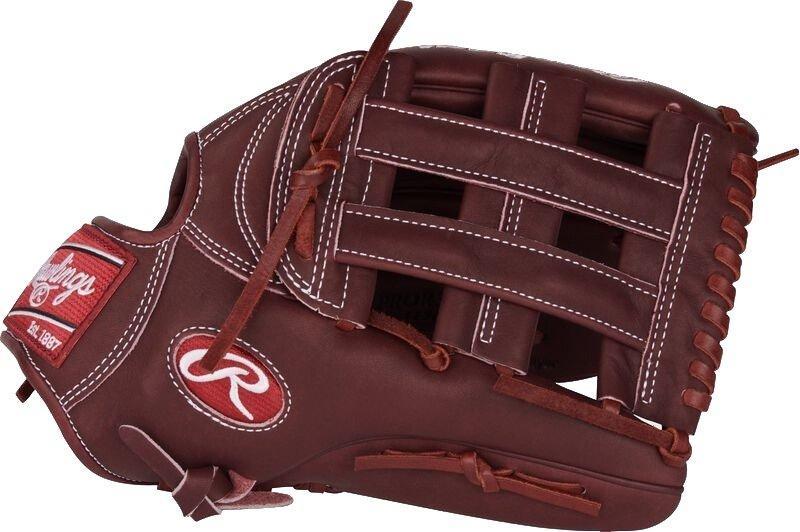 Rawlings Heart of the Hide 12.75" H-Web R2G Outfield Baseball Glove LHT - RED Thumbnail View 3