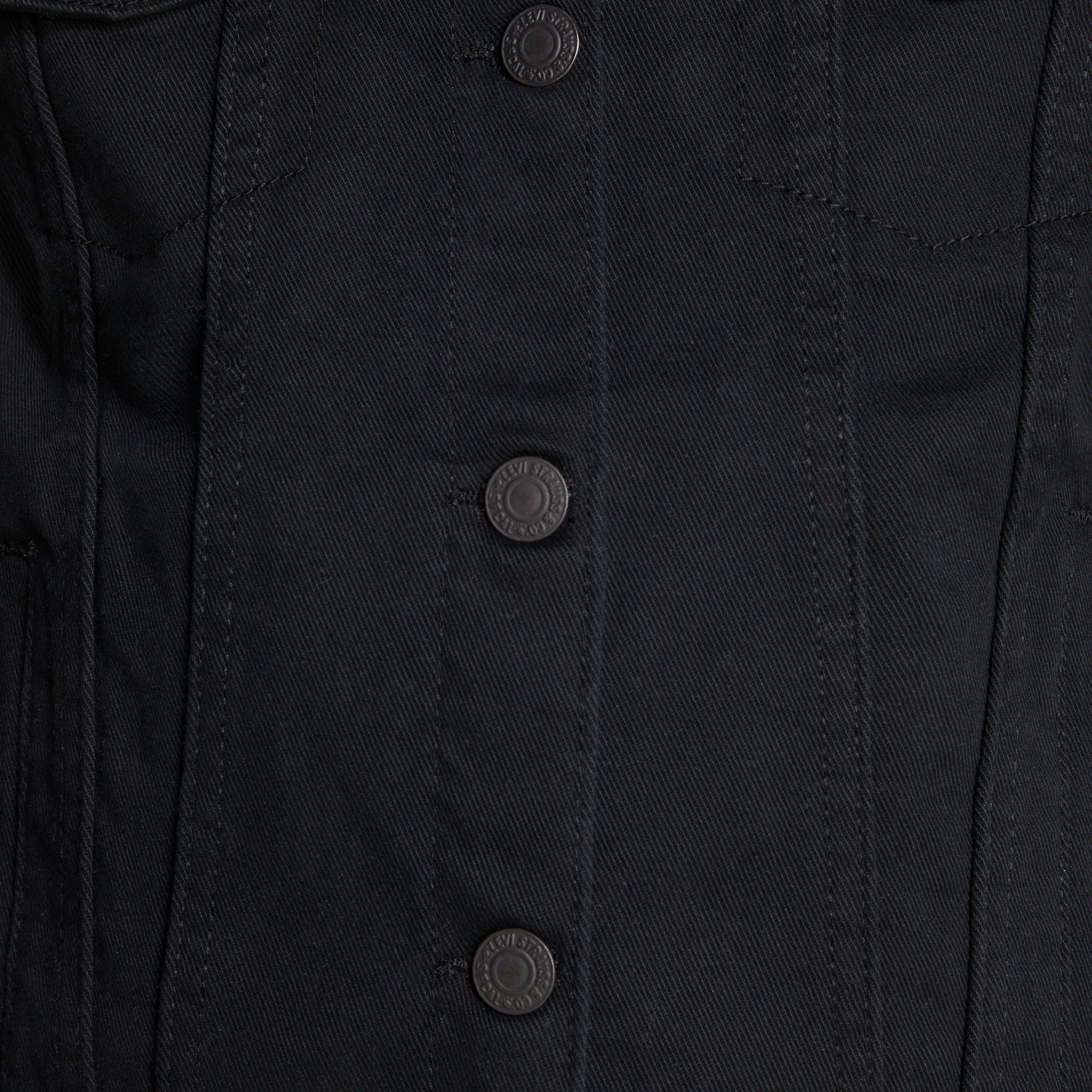 Levi's Big Girls' Trucker Style Black Wash Denim Jacket - BLACK Thumbnail View 6