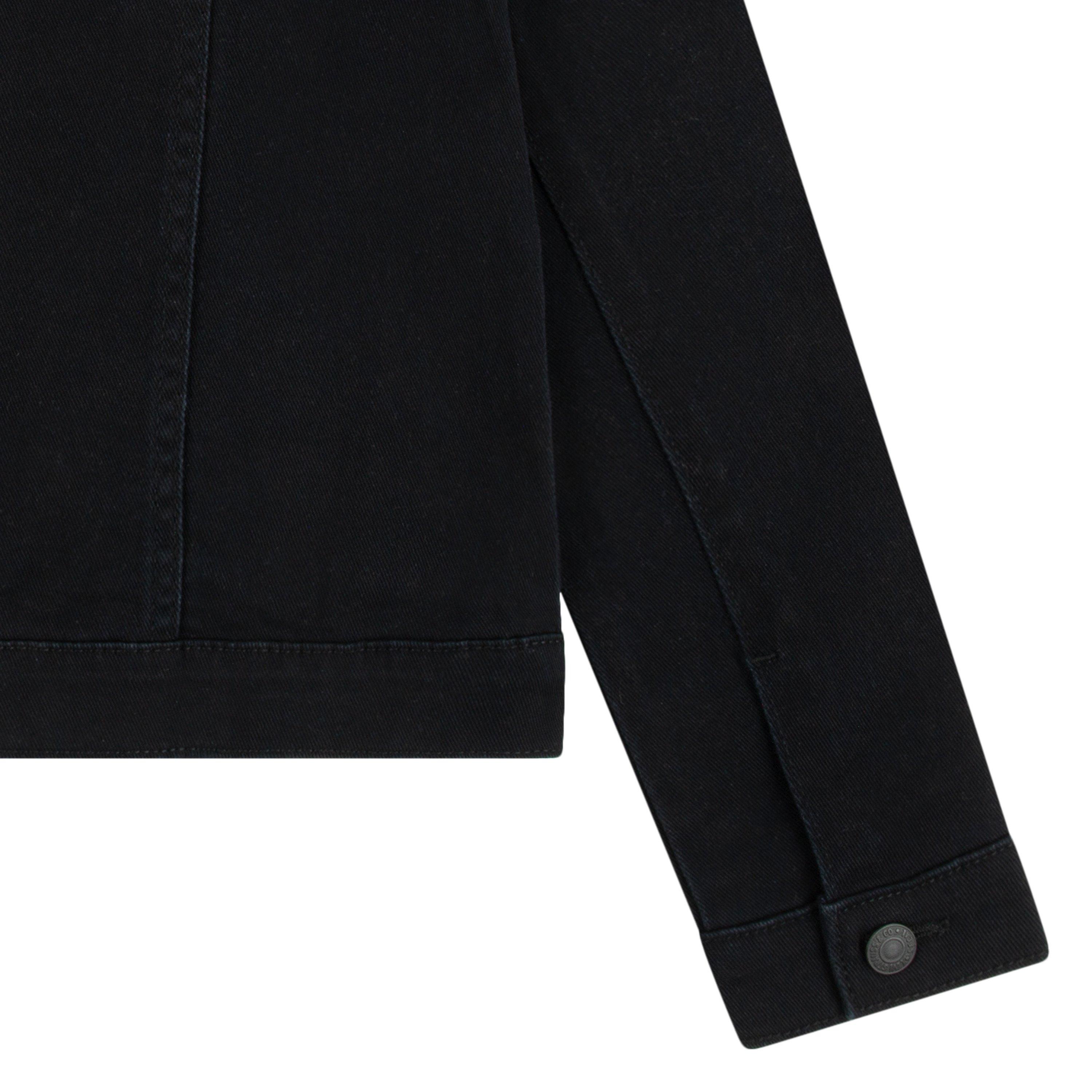 Levi's Big Girls' Trucker Style Black Wash Denim Jacket - BLACK Thumbnail View 7