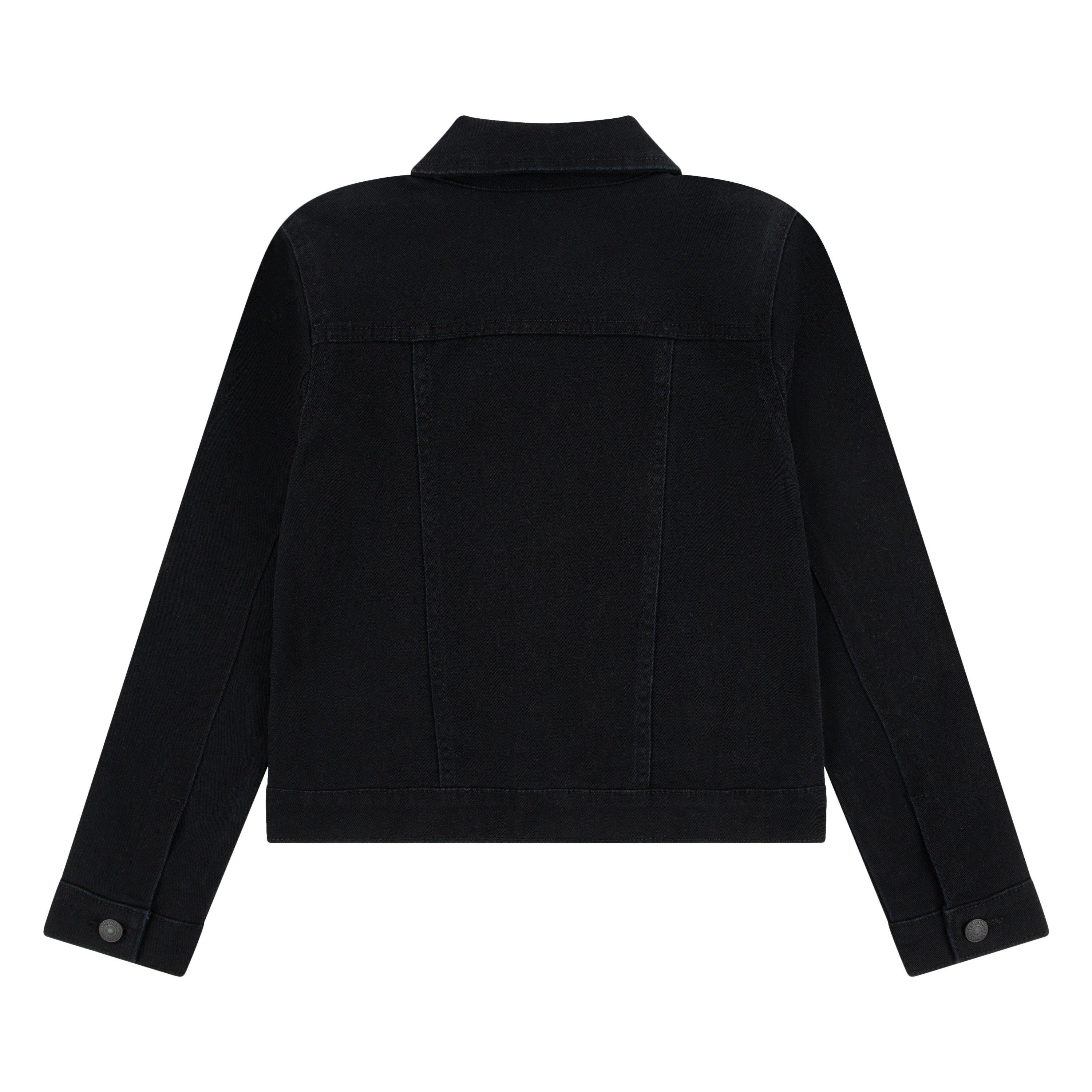 Levi's Big Girls' Trucker Style Black Wash Denim Jacket - BLACK Thumbnail View 9