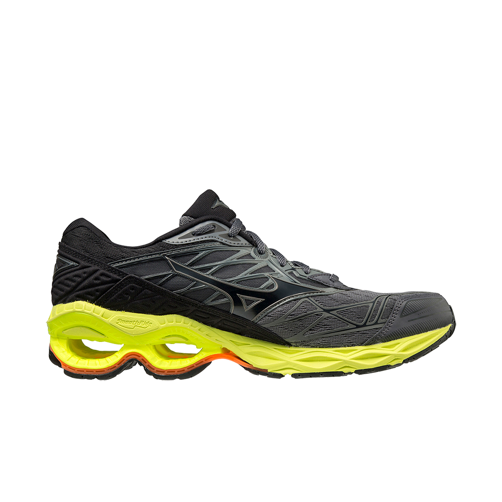 Mizuno Wave Creation 20 "Phantom-Castlerock" Men's Shoe - GREY/YELLOW Thumbnail View 1
