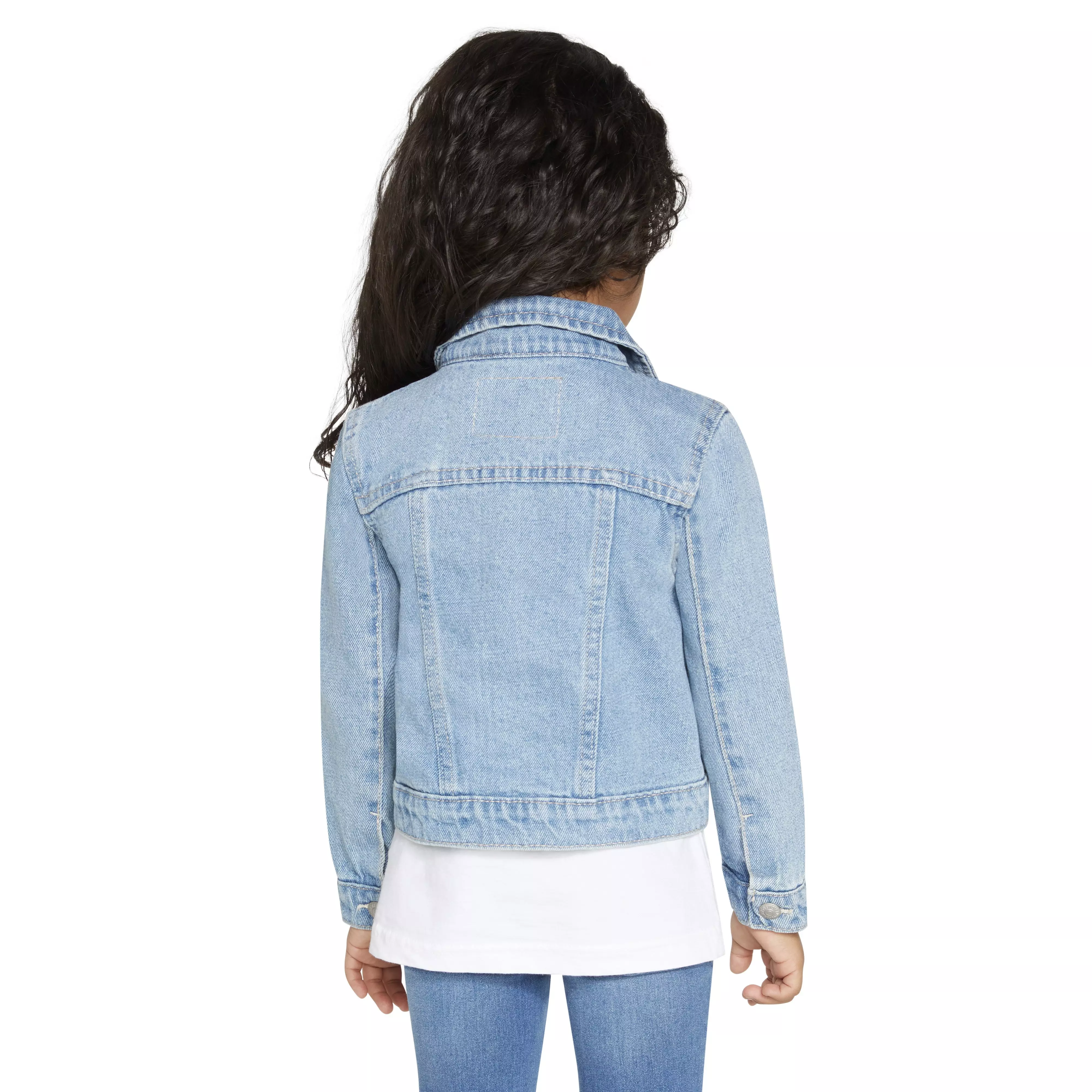 Levi's Toddler Girls' Trucker Style Light Blue Wash Denim Jacket - LT BLUE