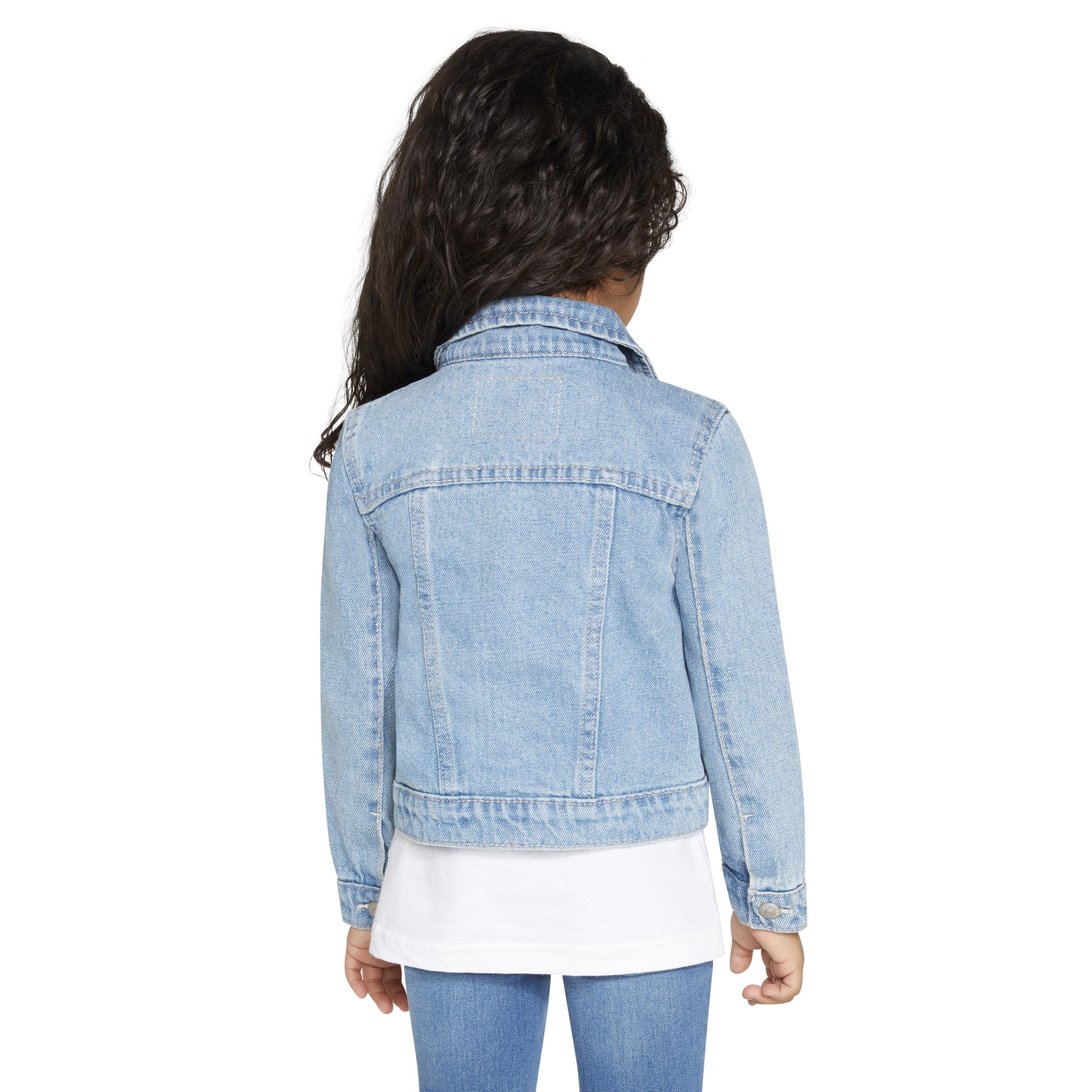 Levi's Trucker Style Toddler Girls' Light Blue Wash Denim Jacket