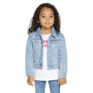 Levi's Toddler Girls' Trucker Style Light Blue Wash Denim Jacket