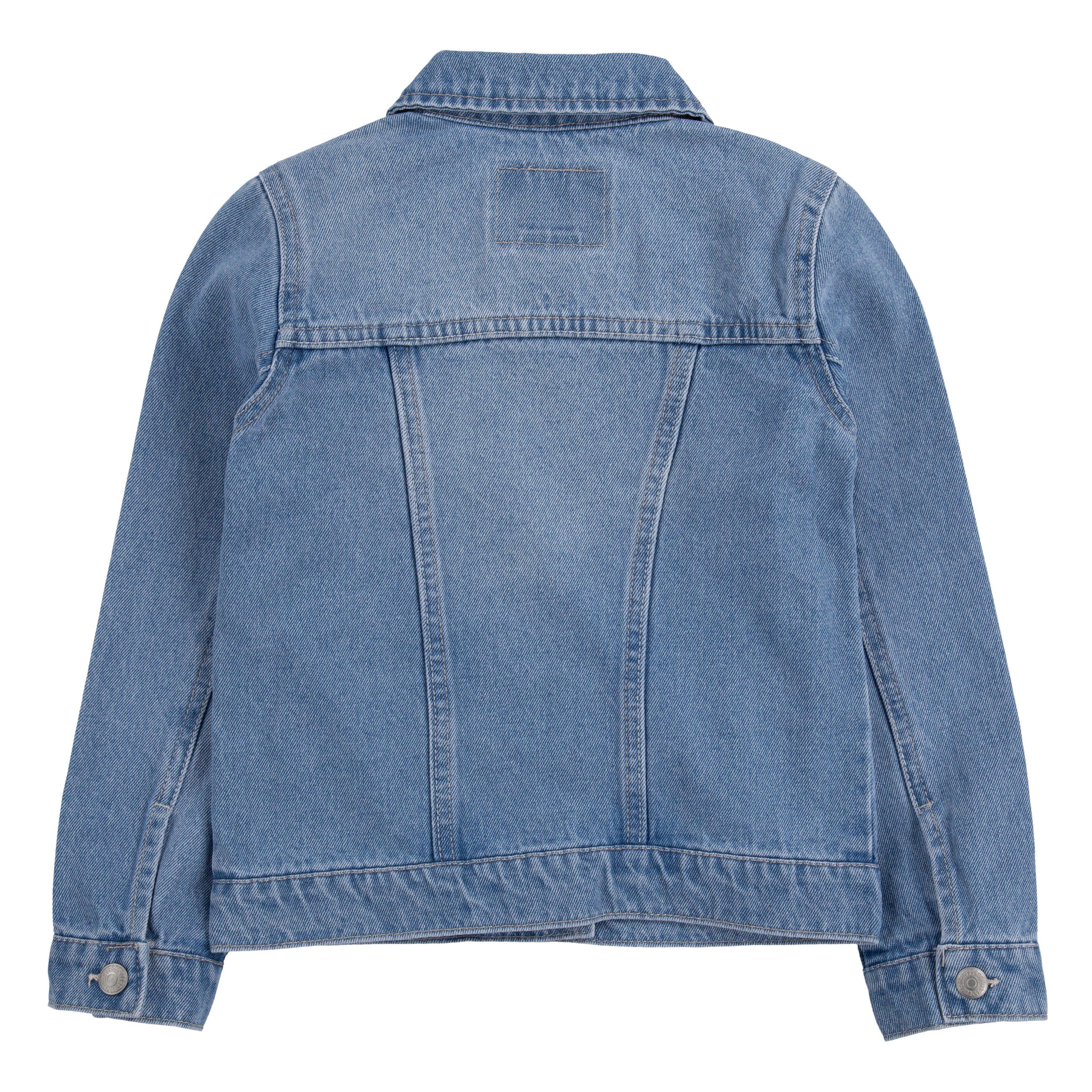Levi's Little Girls' Trucker Style Light Blue Wash Denim Jacket - LT BLUE Thumbnail View 7