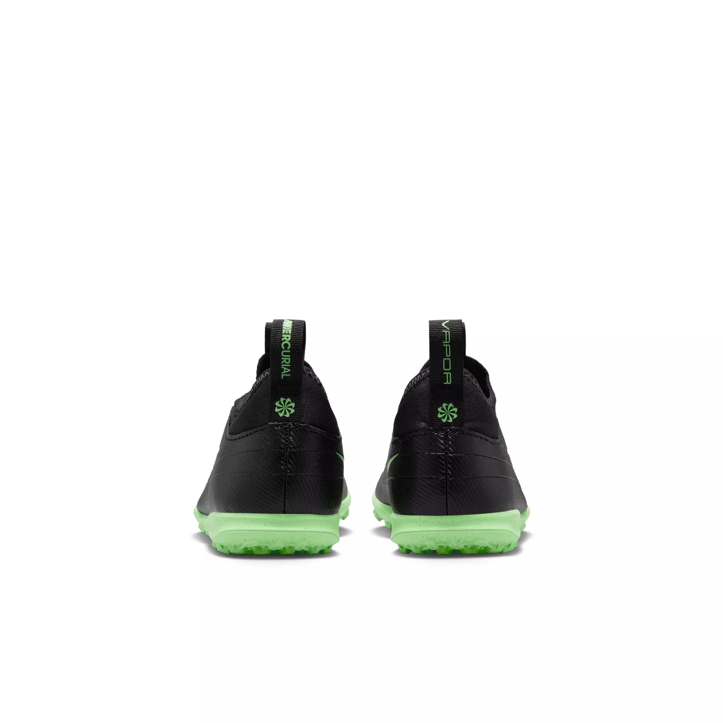 Nike Mercurial Vapor 17 Club Turf "Black/Black/Illusion Green" Preschool Kids' Soccer Shoe - BLACK/BLACK/GREEN