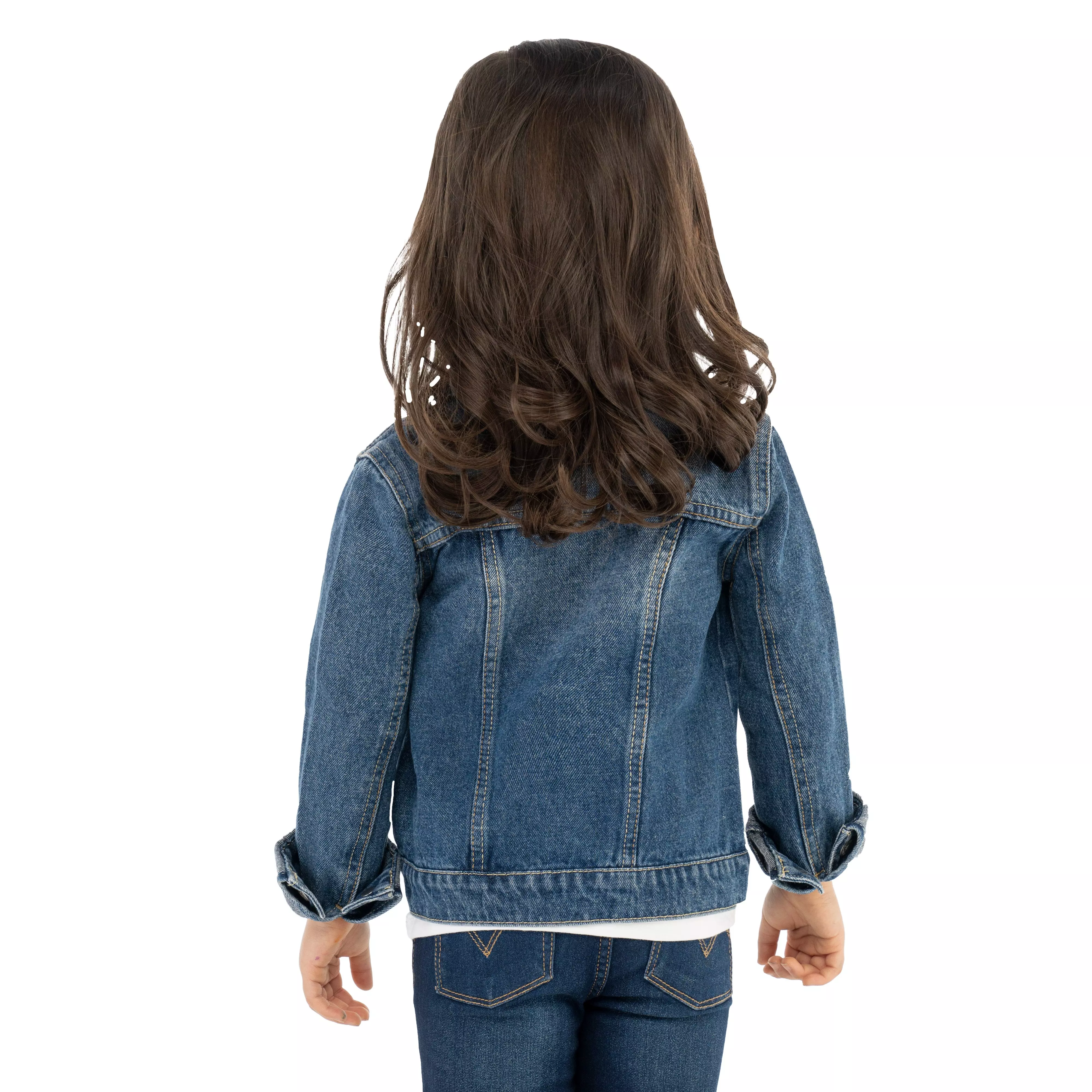Levi's Toddler Girls' Trucker Style Medium Blue Wash Denim Jacket - BLUE