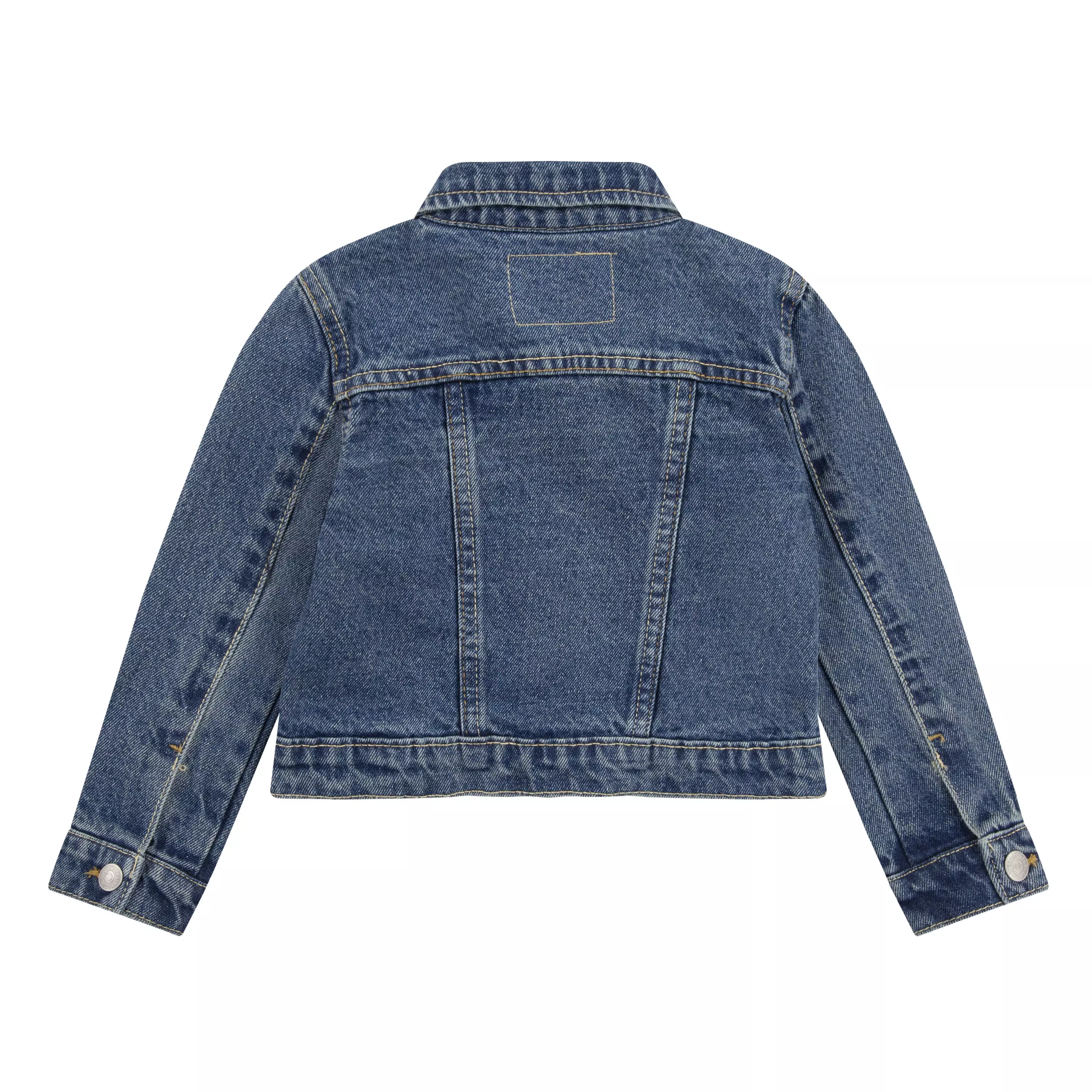 Levi's Toddler Girls' Trucker Style Medium Blue Wash Denim Jacket - BLUE