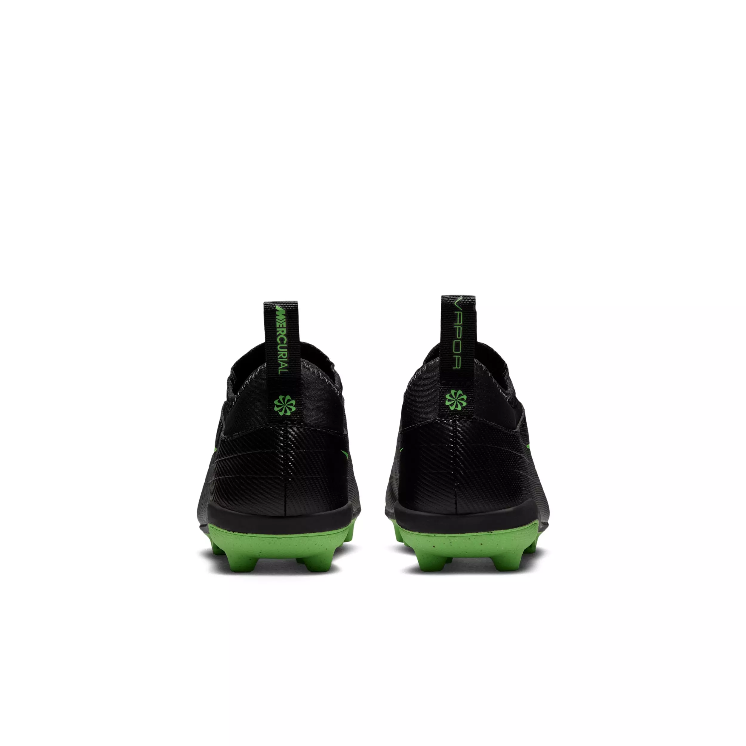 Nike Mercurial Vapor 17 Club MG "Black/Black/Illusion Green" Grade School Kids' Soccer Cleat - BLACK/BLACK/GREEN