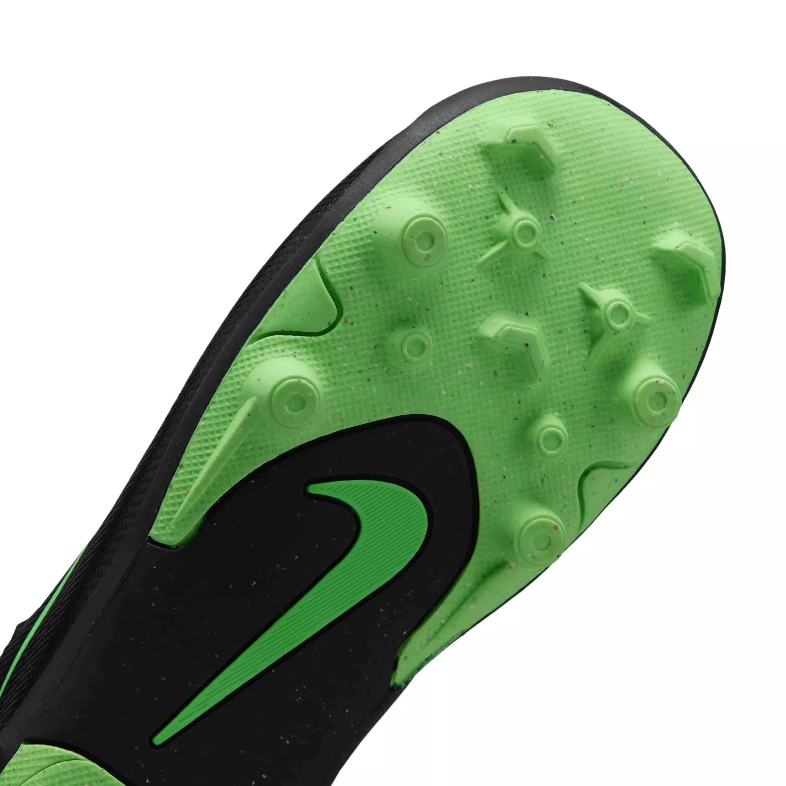 Nike Mercurial Vapor 17 Club MG "Black/Black/Illusion Green" Grade School Kids' Soccer Cleat - BLACK/BLACK/GREEN