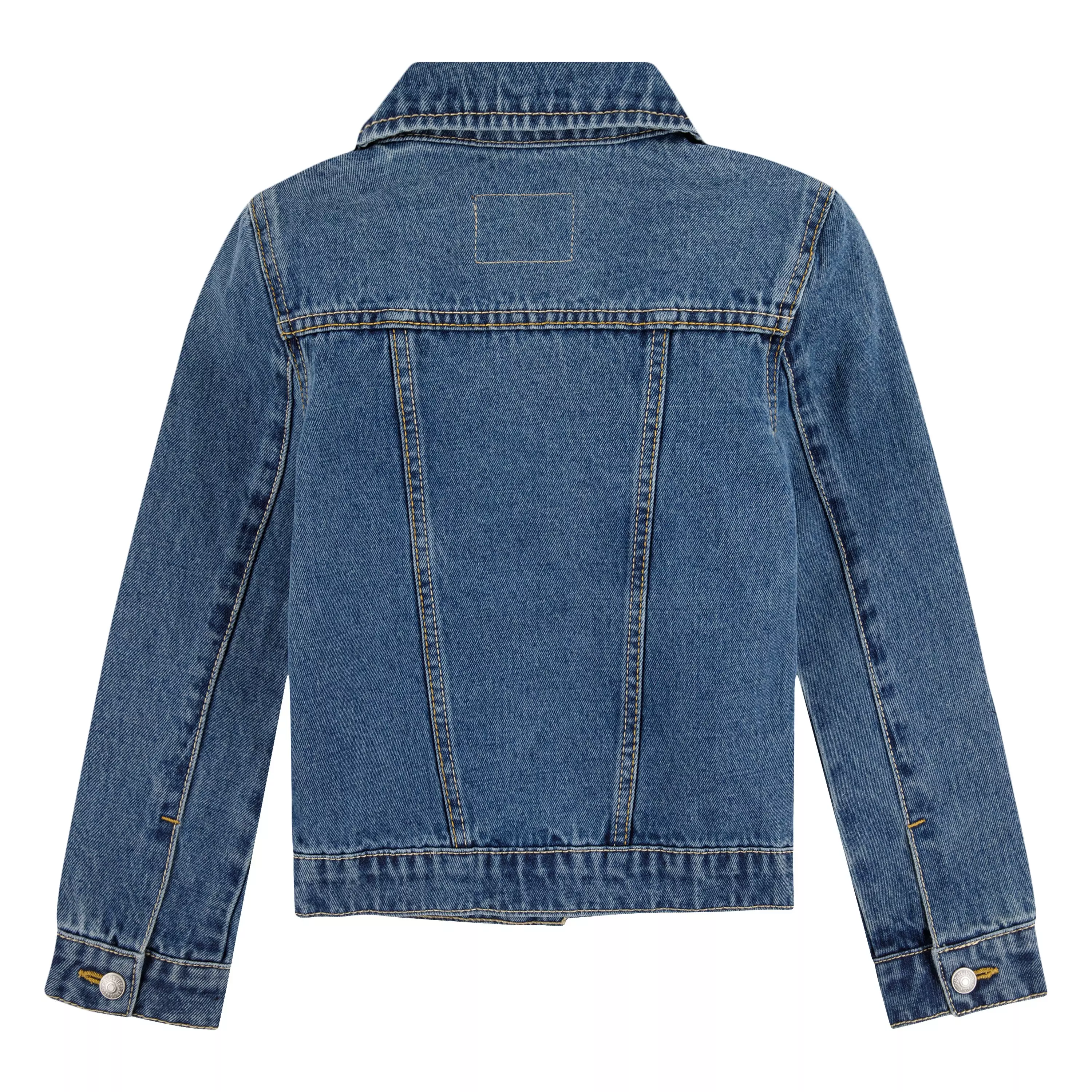 Levi's Little Girls' Trucker Style Medium Blue Wash Denim Jacket - BLUE