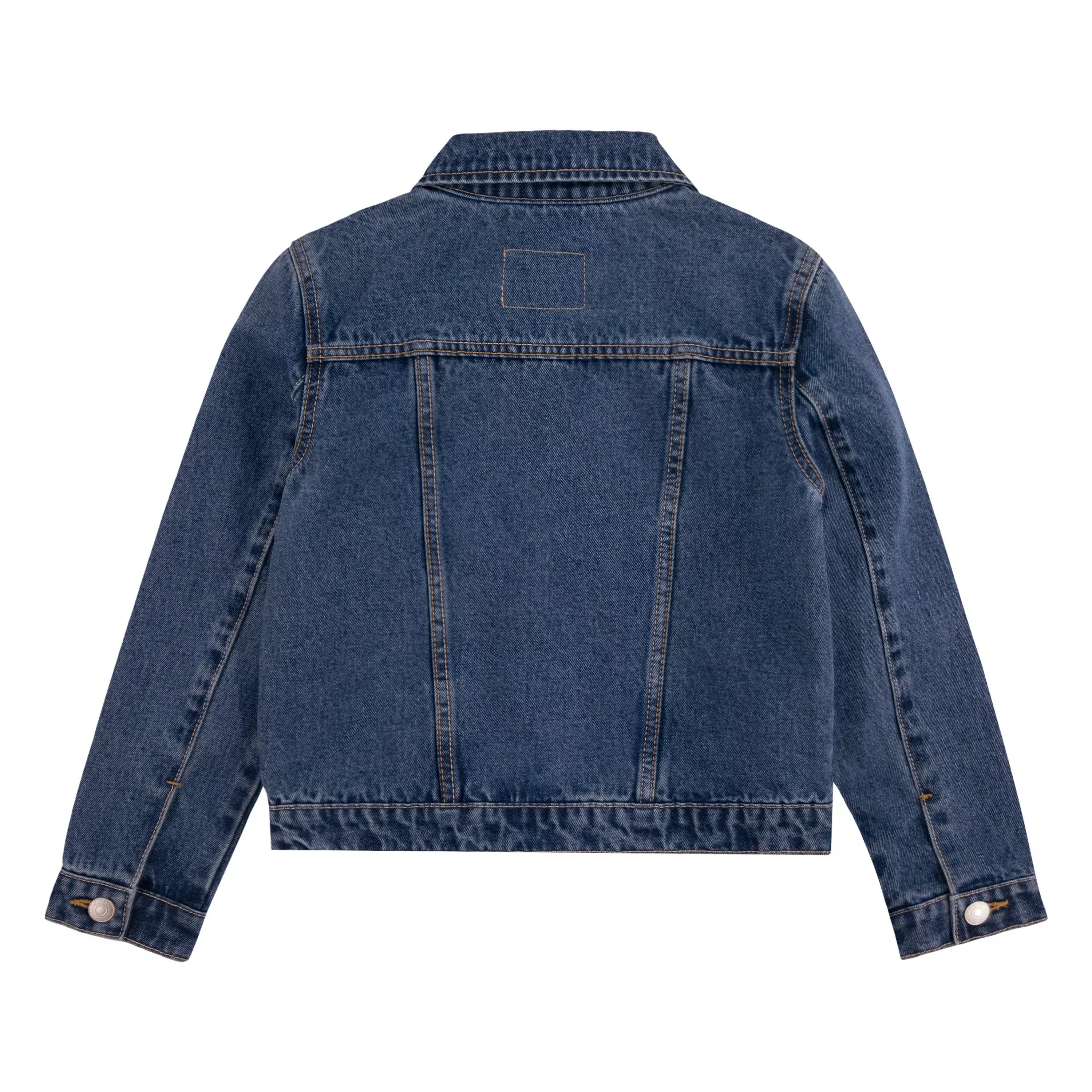 Levi's Big Girls' Trucker Style Medium Blue Wash Denim Jacket - BLUE