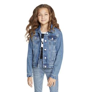 Levi's Big Girls' Trucker Style Medium Blue Wash Denim Jacket