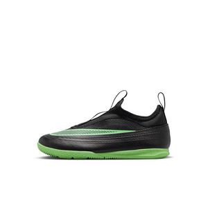 Nike Mercurial Vapor 17 Club IC "Black/Black/Illusion Green" Preschool Kids' Soccer Shoe - BLACK/BLACK/GREEN