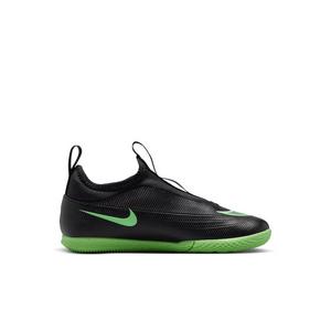 Nike Mercurial Vapor 17 Club IC "Black/Black/Illusion Green" Preschool Kids' Soccer Shoe - BLACK/BLACK/GREEN