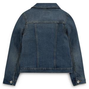 Levi's Big Girls' Trucker Style Dark Blue Wash Denim Jacket