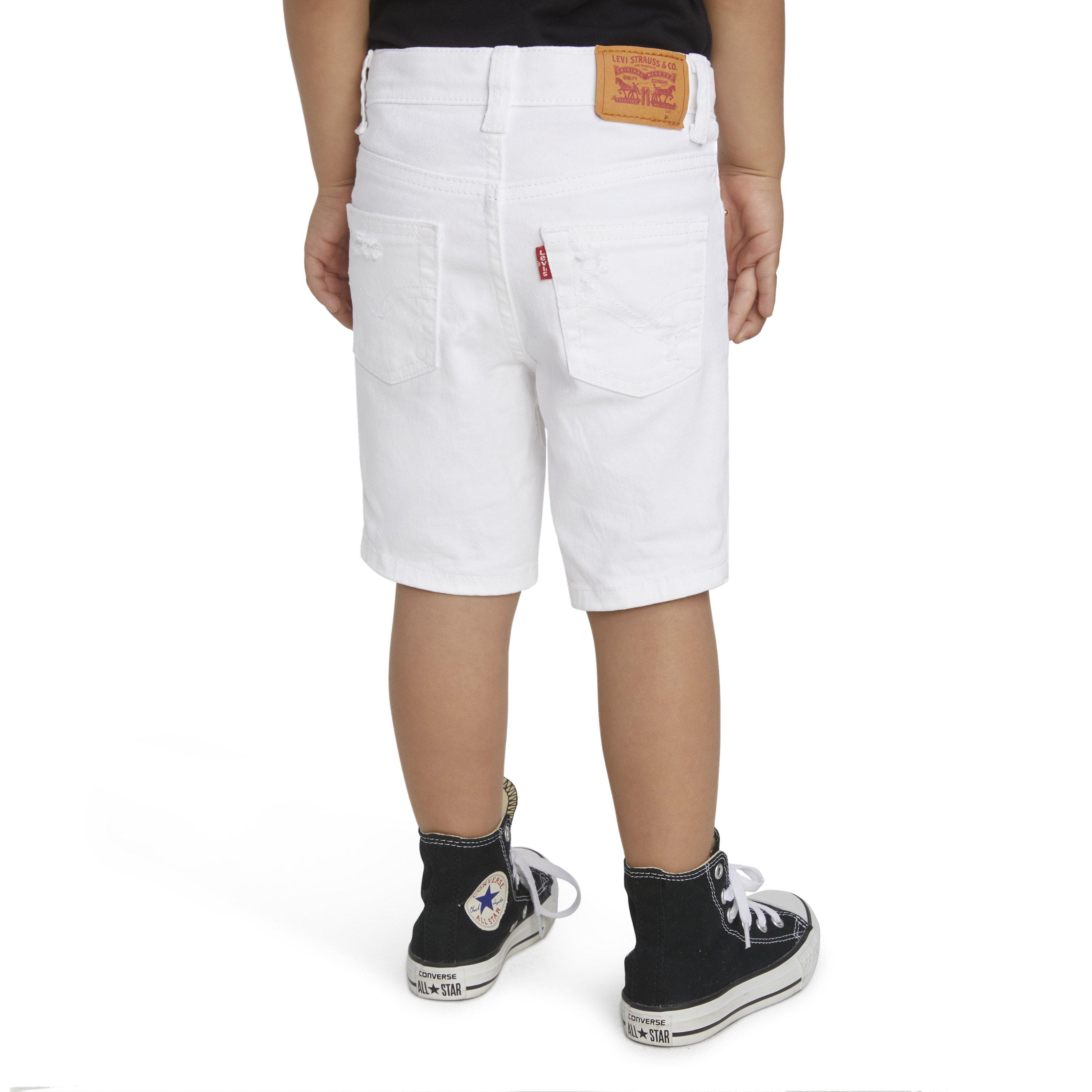 Levi's 511 Slim Fit Toddler Boys' White Wash Denim Shorts