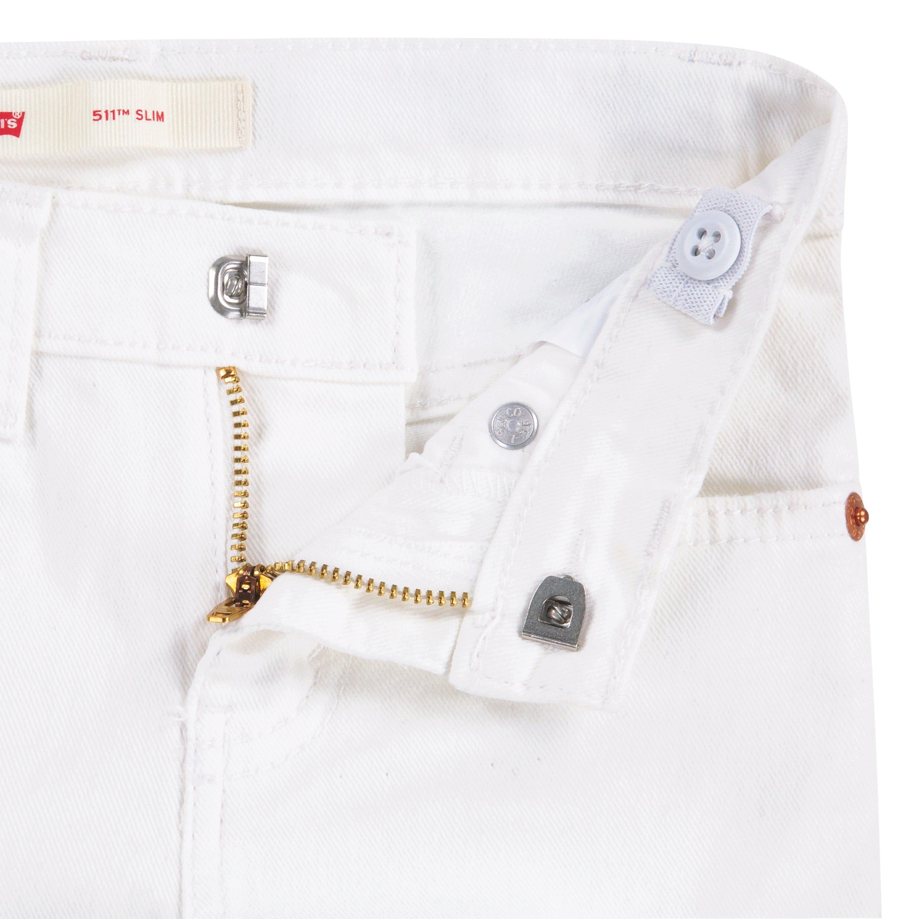 Levi's 511 Slim Fit Toddler Boys' White Wash Denim Shorts