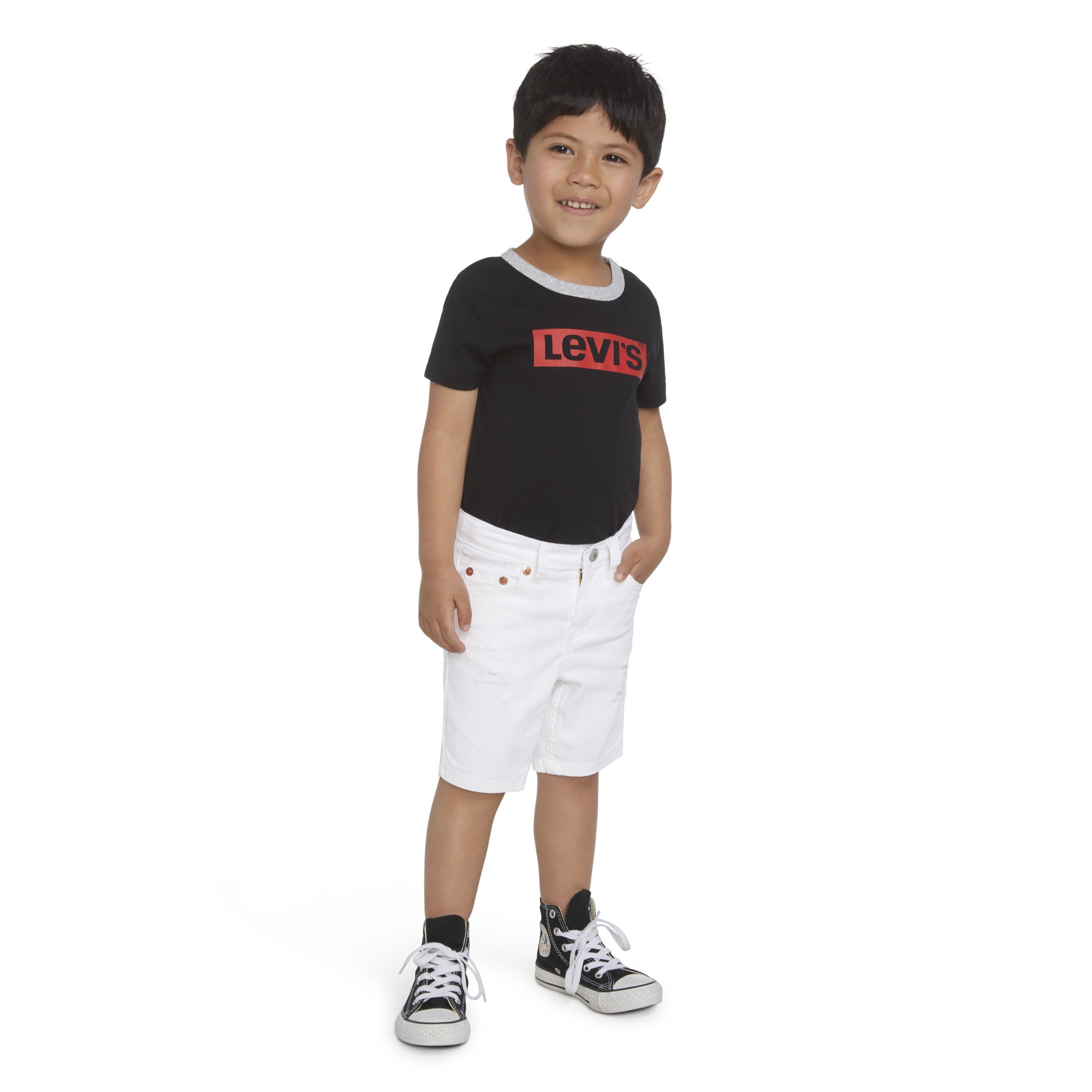 Levi's 511 Slim Fit Toddler Boys' White Wash Denim Shorts